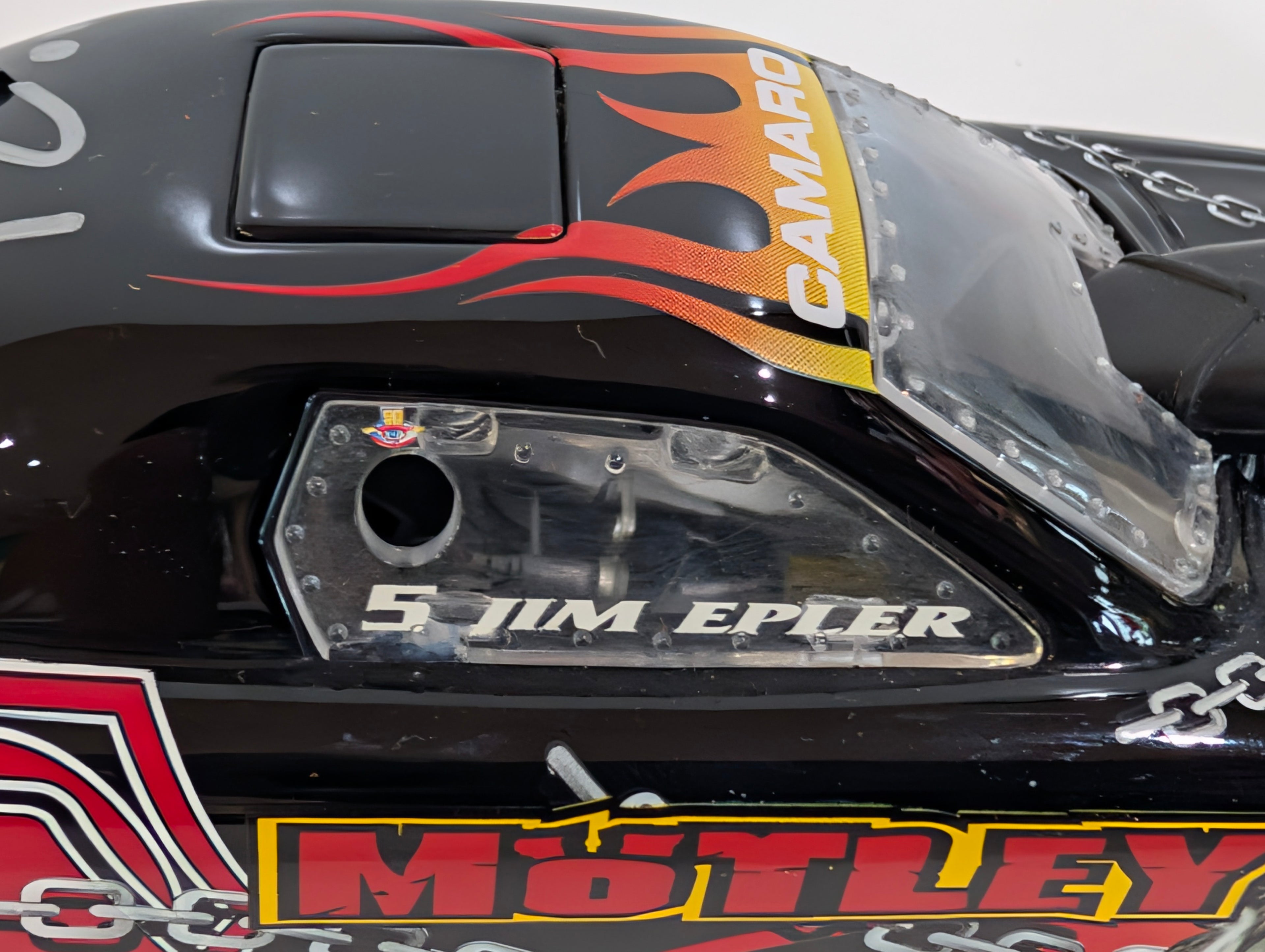 Signed Jim Epler Motley Crue 1:24 Nitro Funny Car Diecast Matco Tools COA