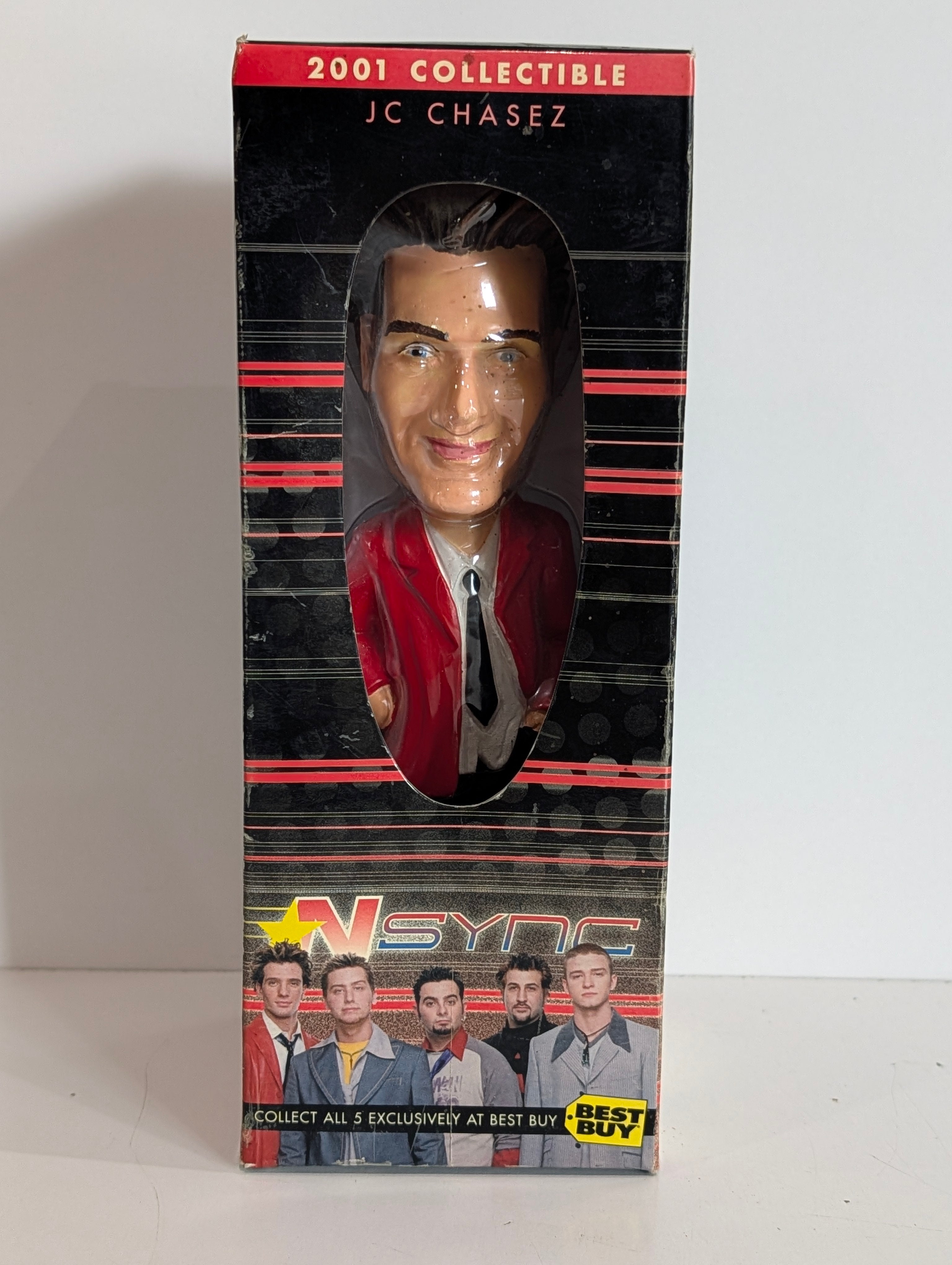Vintage 2001 NSYNC JC Chasez Bobblehead Best Buy Exclusive Collectible Figure