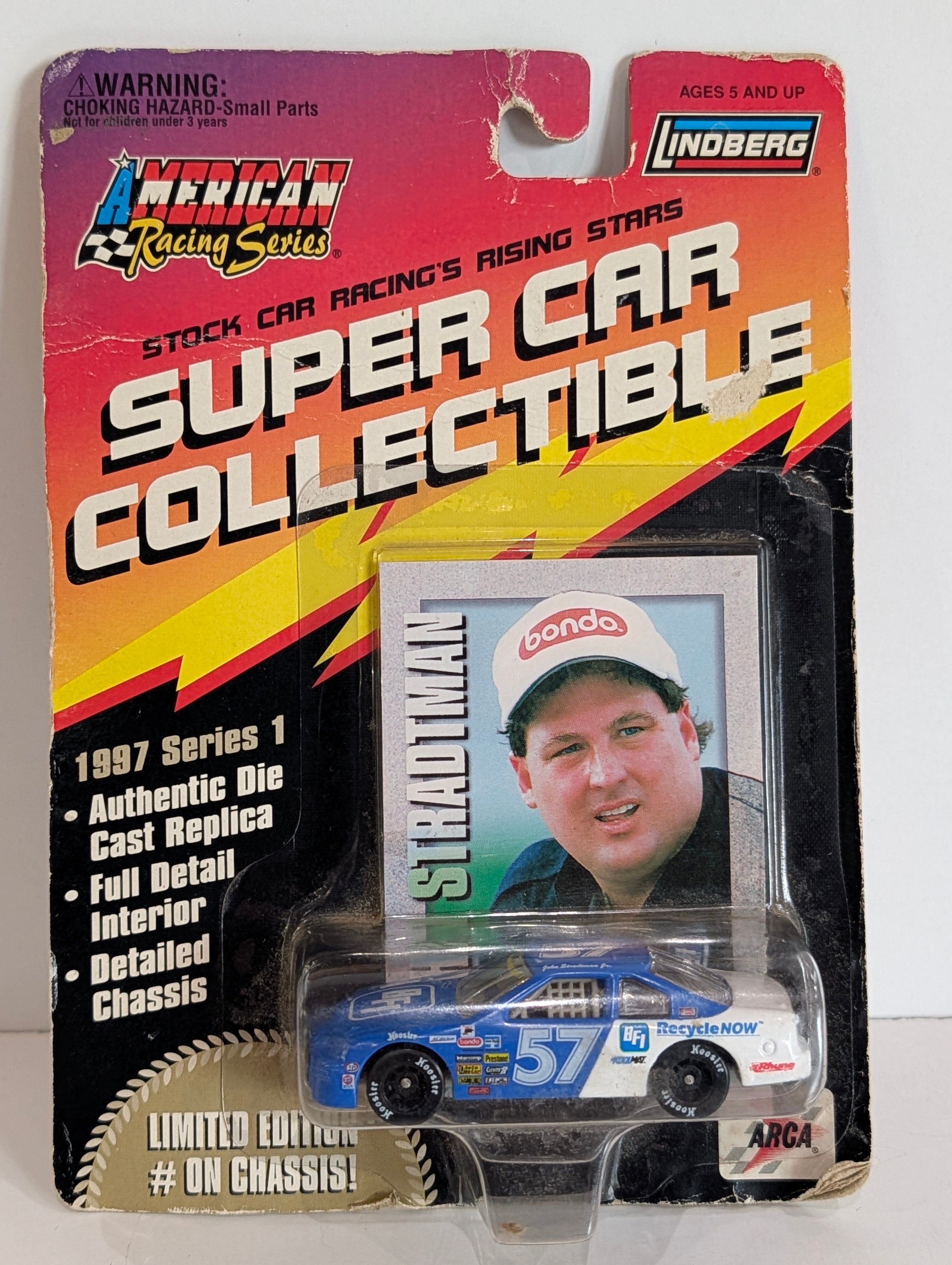 Vintage 1997 Lindberg ARCA John Stradtman Jr #57 Diecast NASCAR Car Sealed