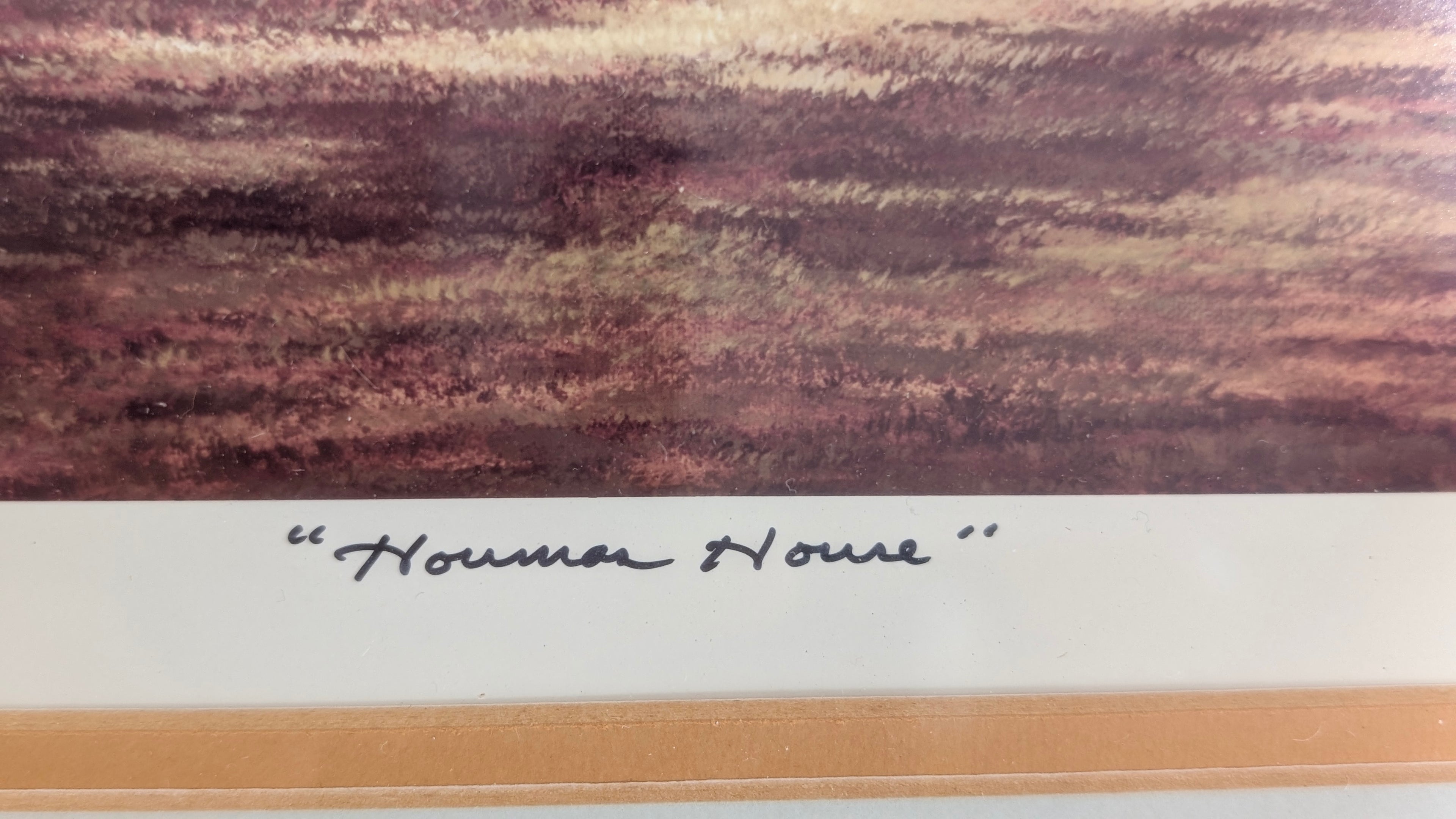 Vintage 1982 Houmas House Signed Numbered Print 50/950 Framed Artwork Decor