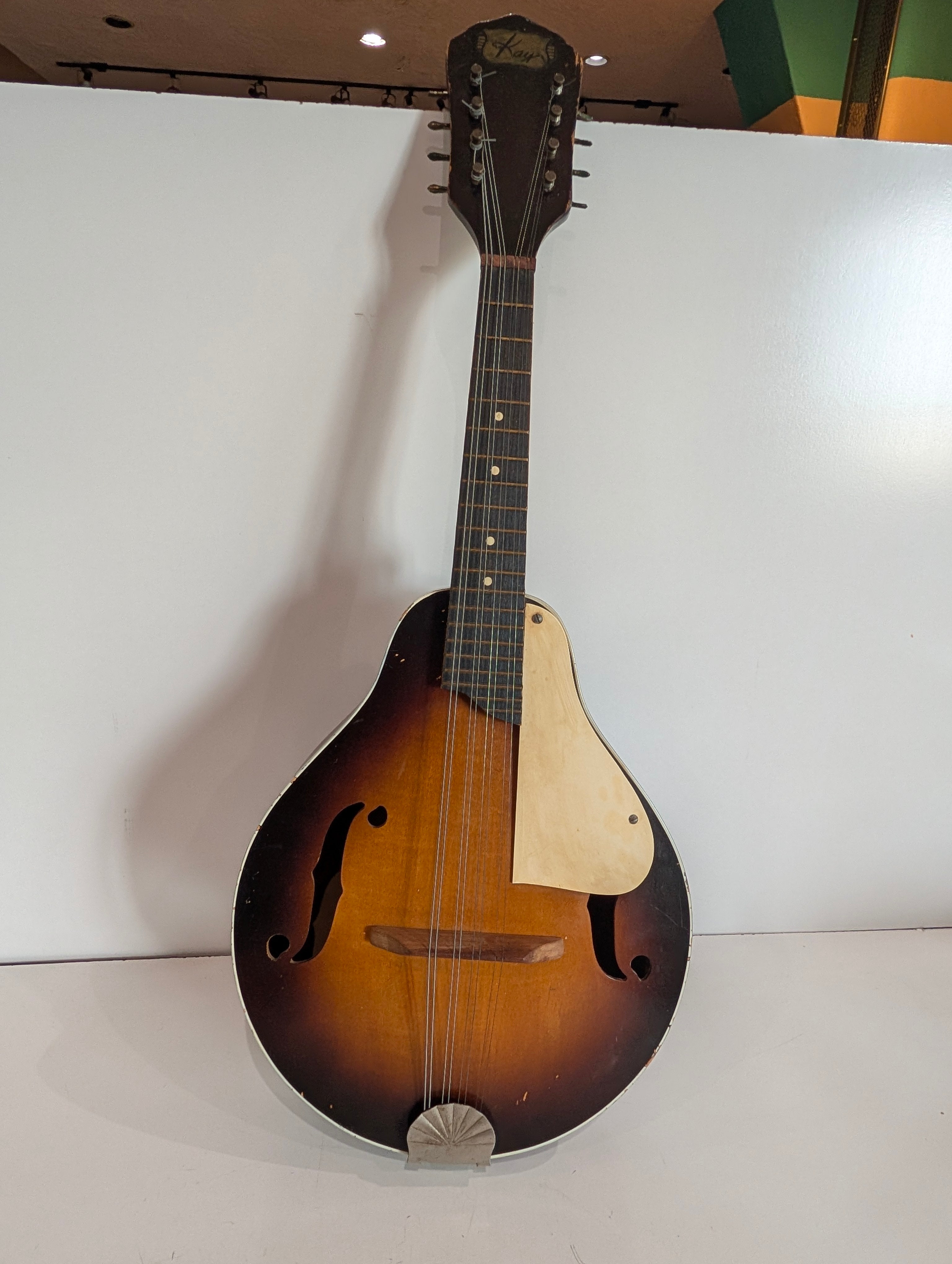 Vintage Kay 8 String Mandolin Sunburst Acoustic F Hole Folk Instrument USA