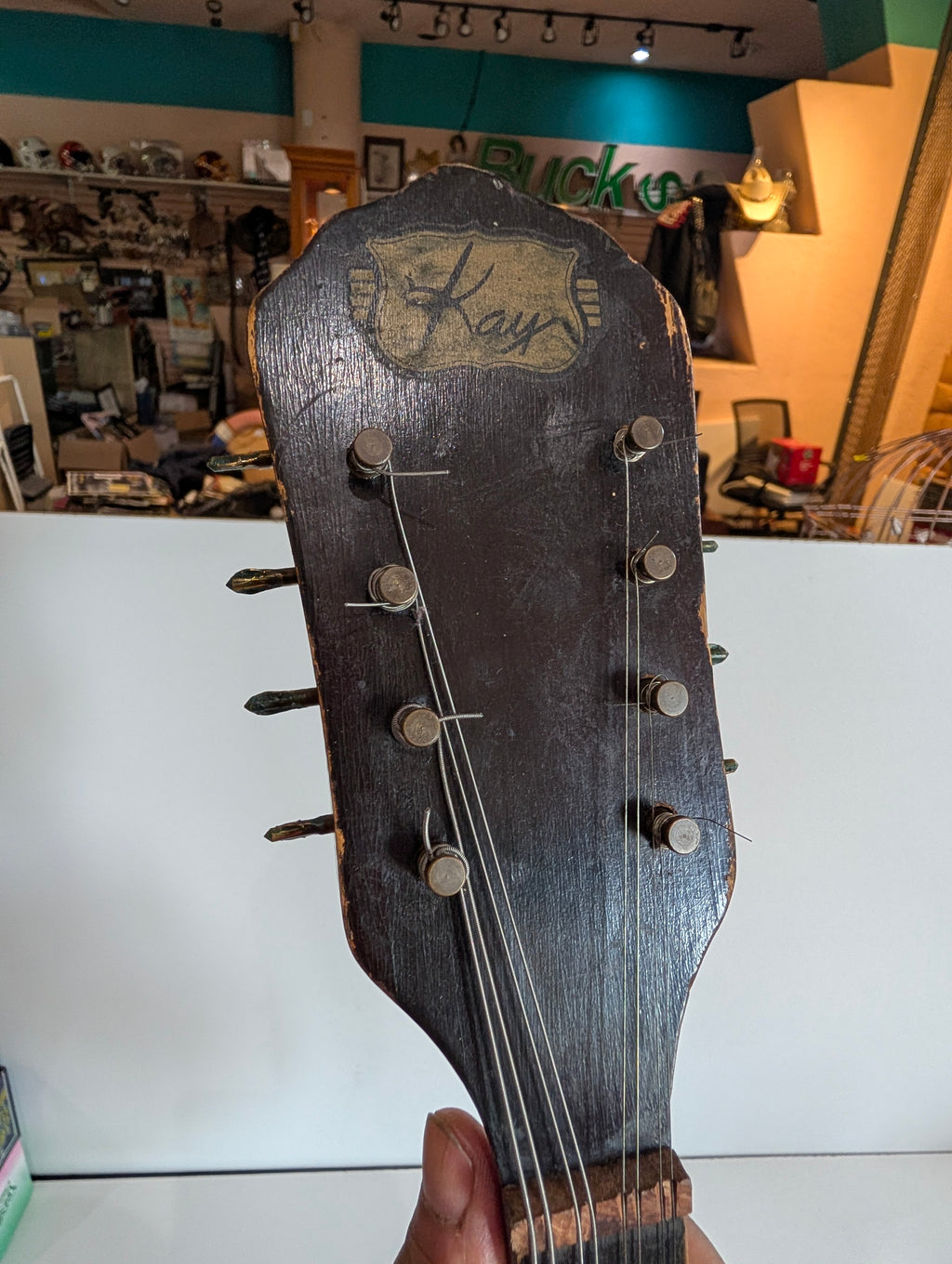 Vintage Kay 8 String Mandolin Sunburst Acoustic F Hole Folk Instrument USA