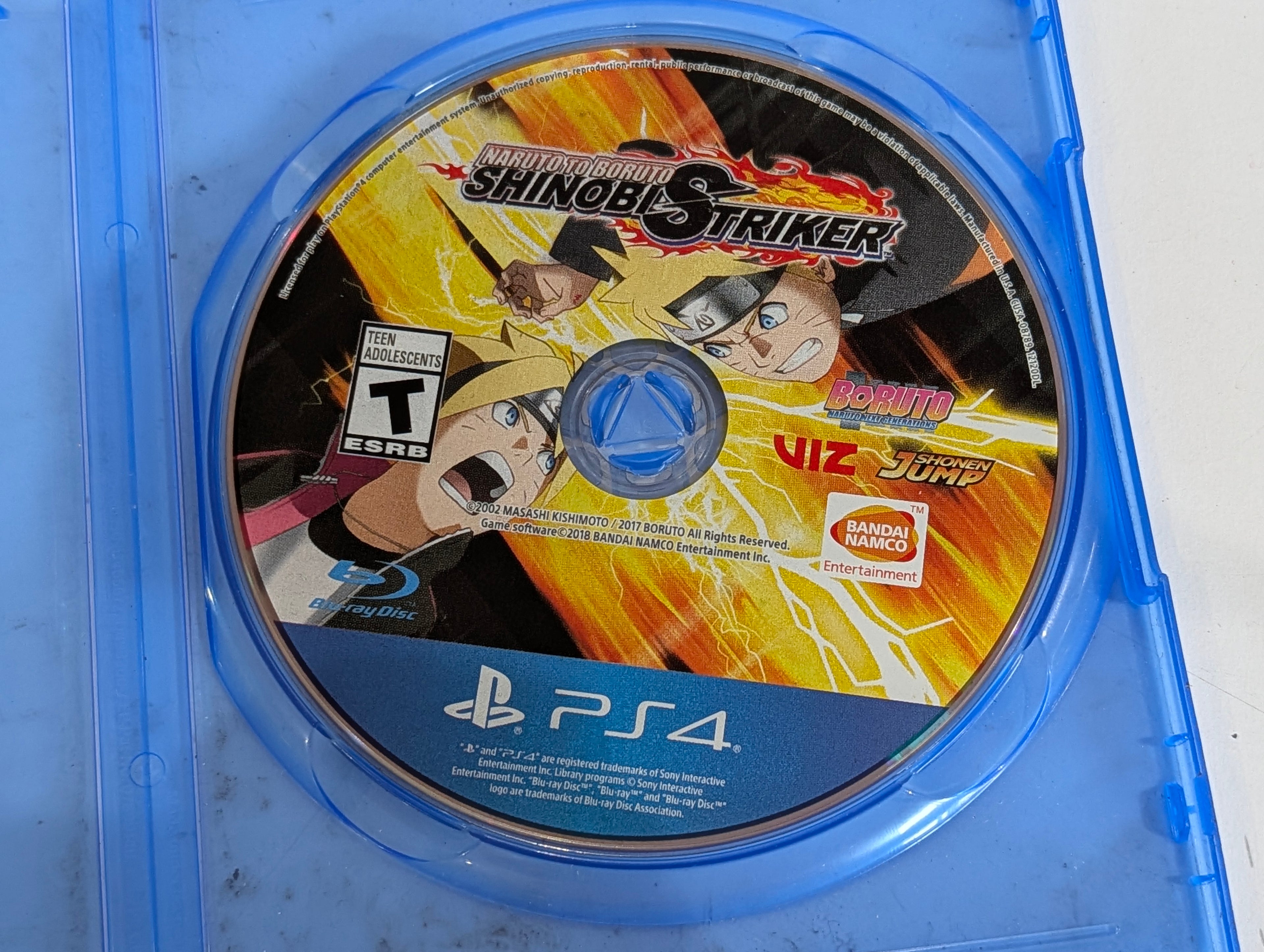 Naruto To Boruto Shinobi Striker PS4 Game Disc Only Bandai Namco Anime