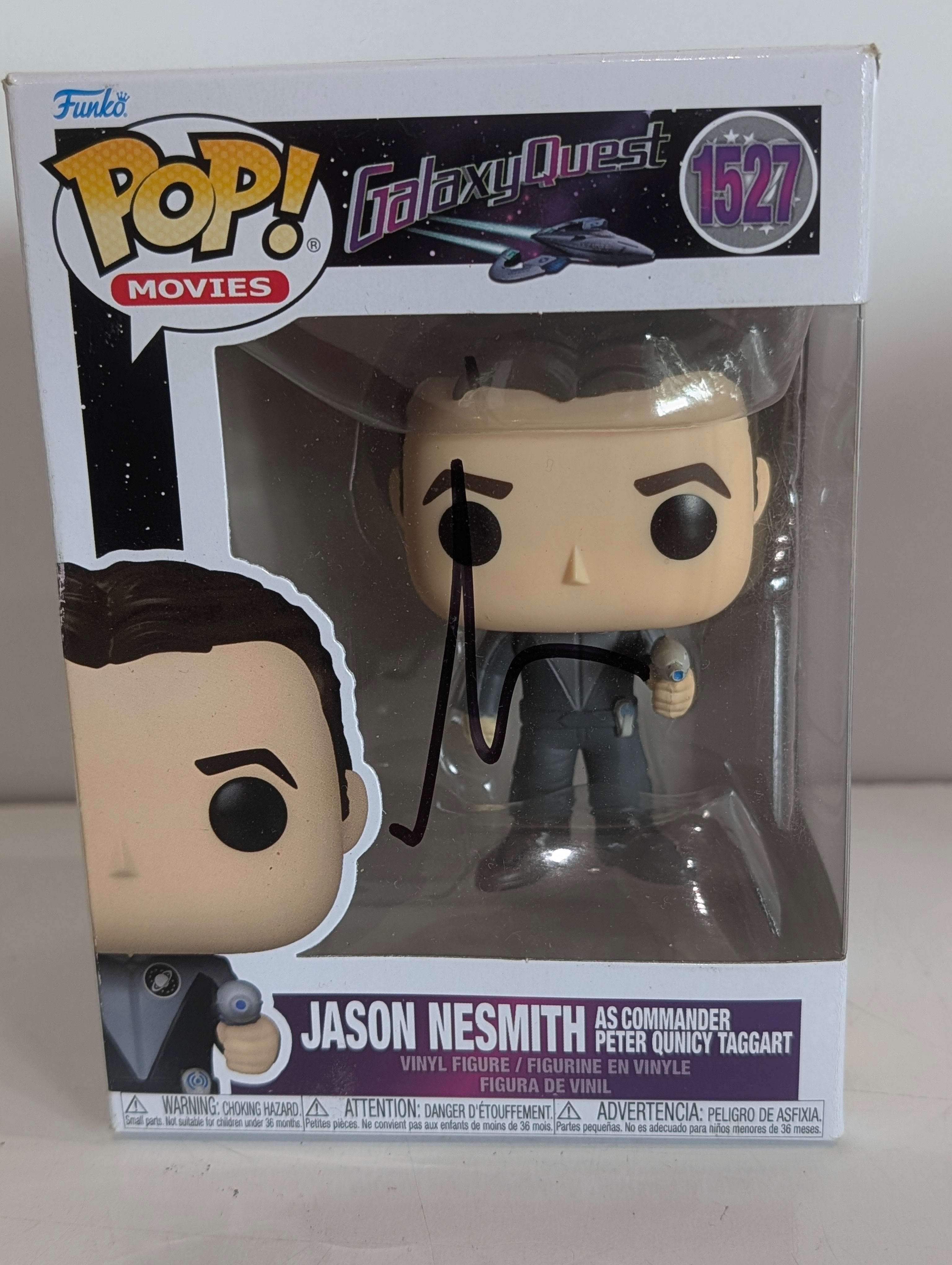 Signed Tim Allen Galaxy Quest Funko Pop Jason Nesmith #1527 Autograph Figure