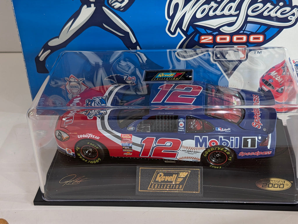 2000 Revell Jeremy Mayfield 12 Mobil 1 World Series Diecast Car Bat Set