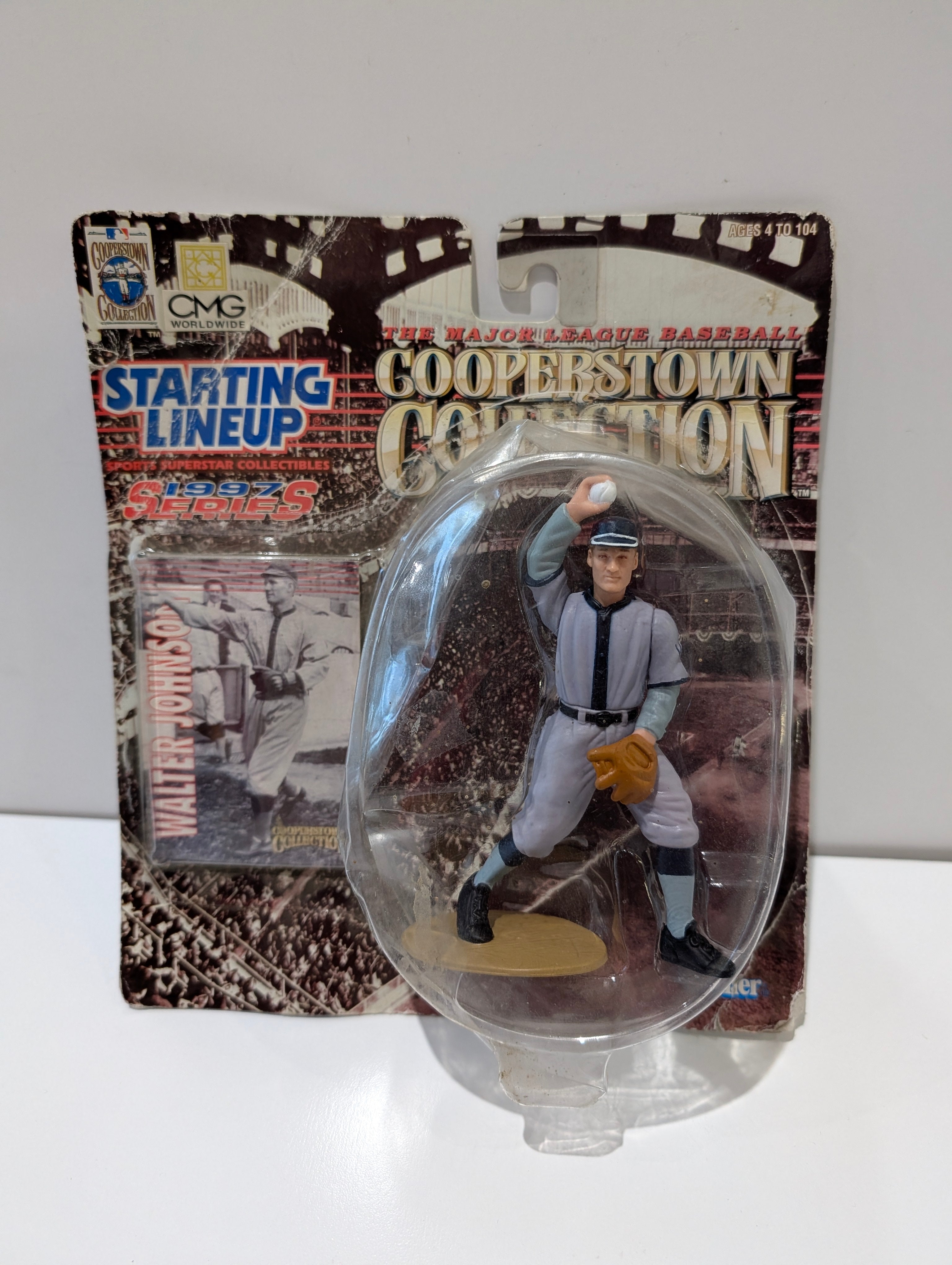 Vintage 1997 Starting Lineup Walter Johnson Cooperstown Figure MLB Sealed Carded