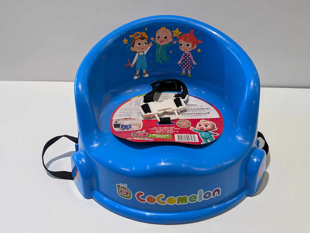 Cocomelon Booster Seat Blue Toddler Chair Strap On Dining Seat CG001-BL