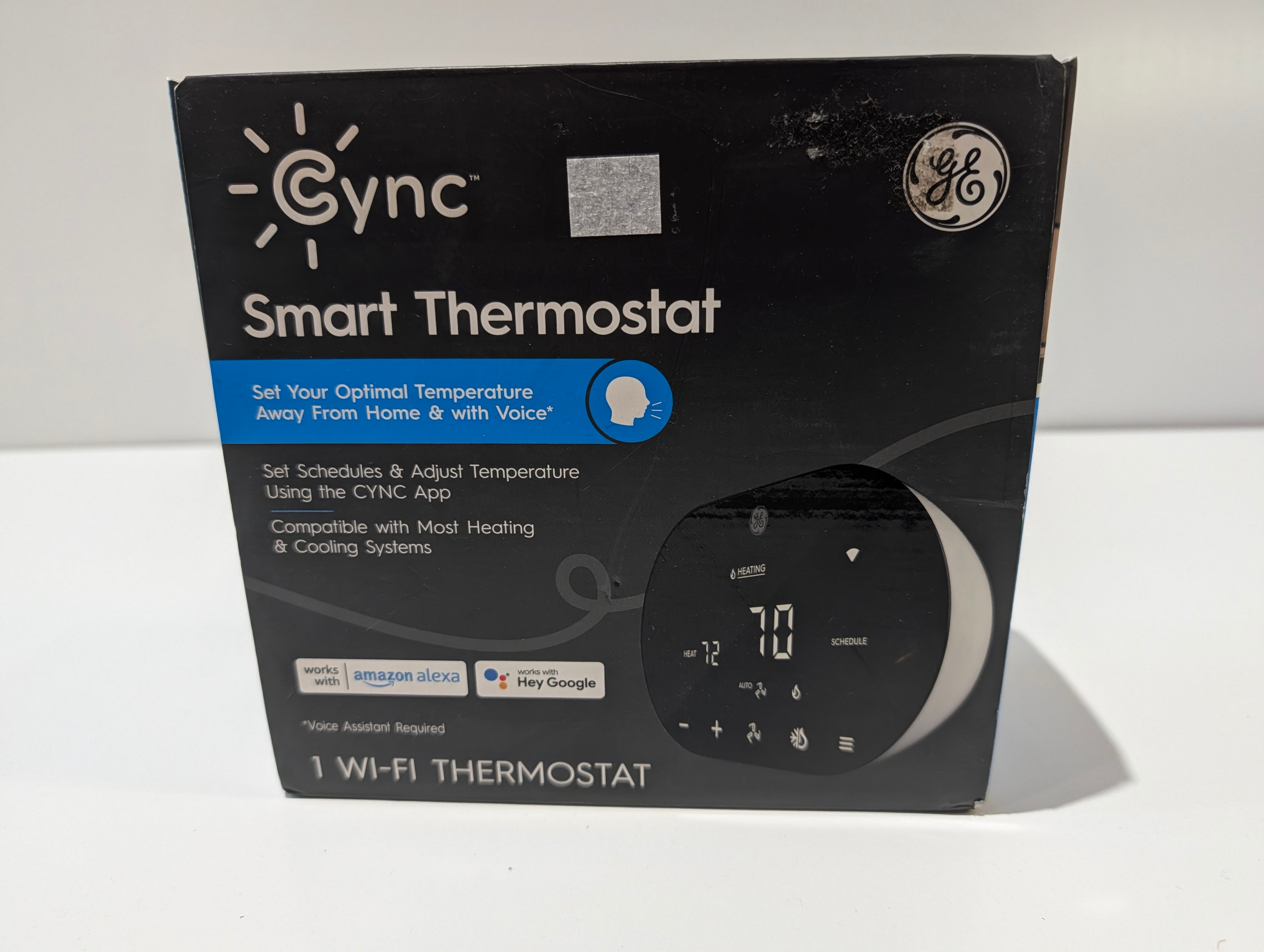 GE Cync Smart Thermostat WiFi Voice Control Alexa Google Home Programmable