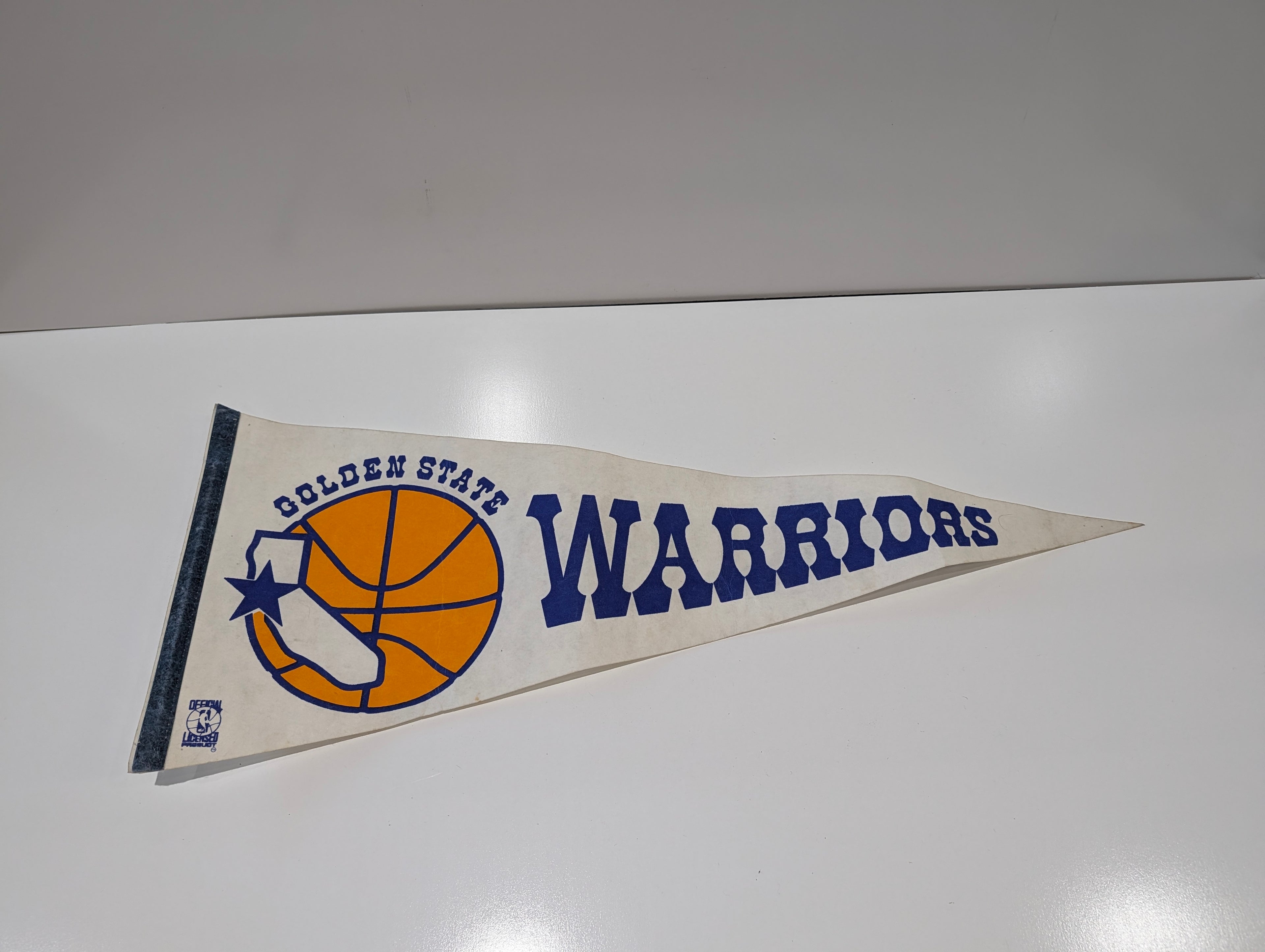 Vintage Golden State Warriors Felt Pennant Banner NBA Retro Logo Wall Decor