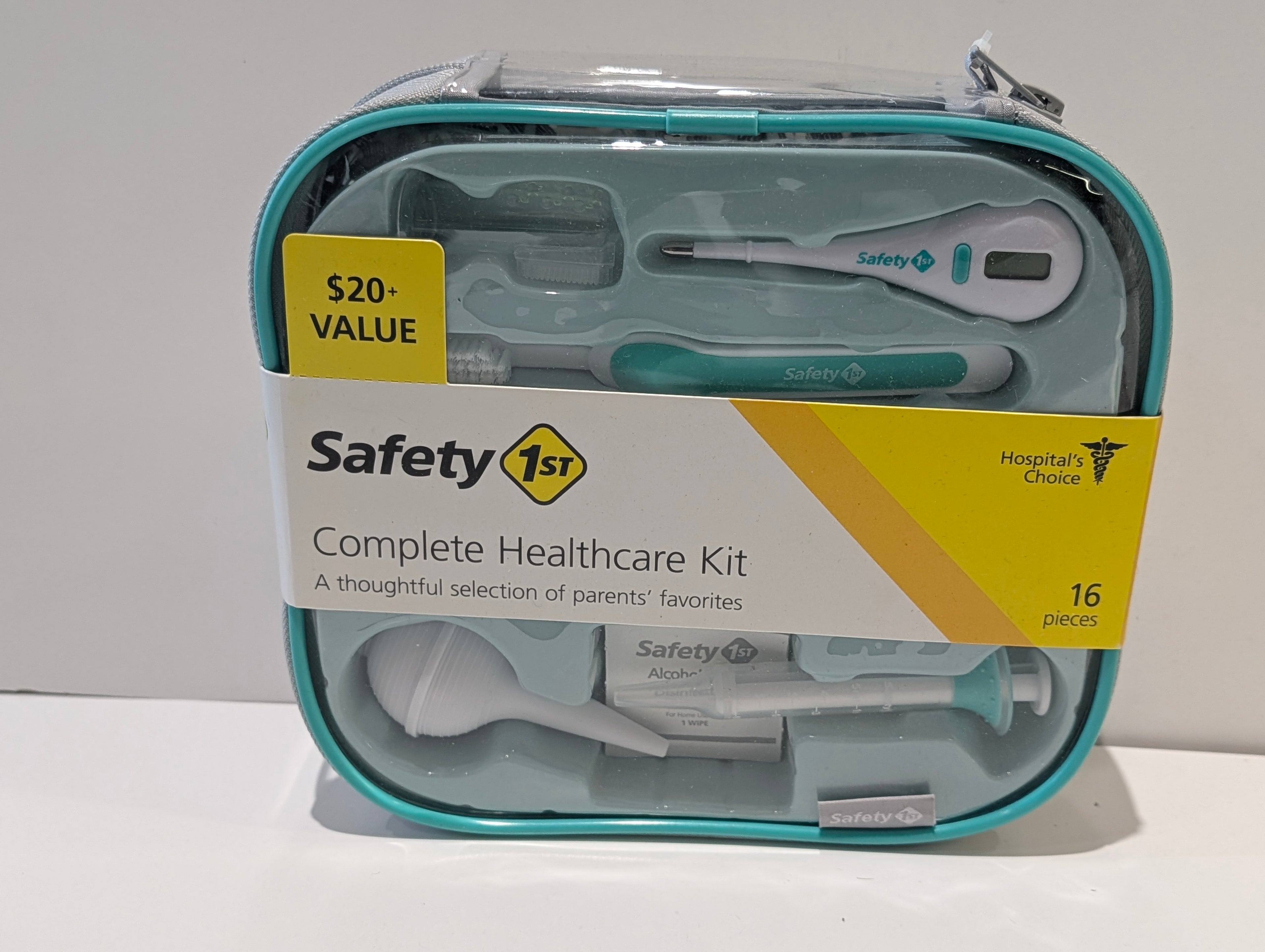 Safety 1st Complete Healthcare Kit 16 Piece Baby Grooming Medical Travel Set