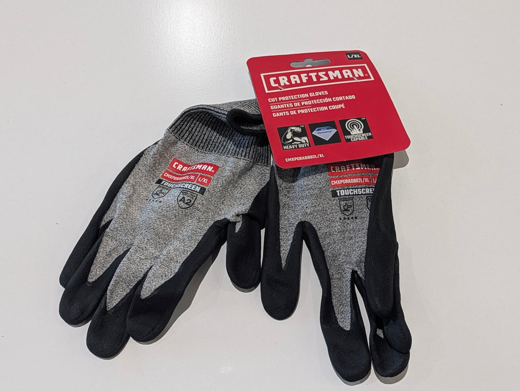 Craftsman Cut Protection Gloves L XL Dyneema Heavy Duty Touchscreen Work
