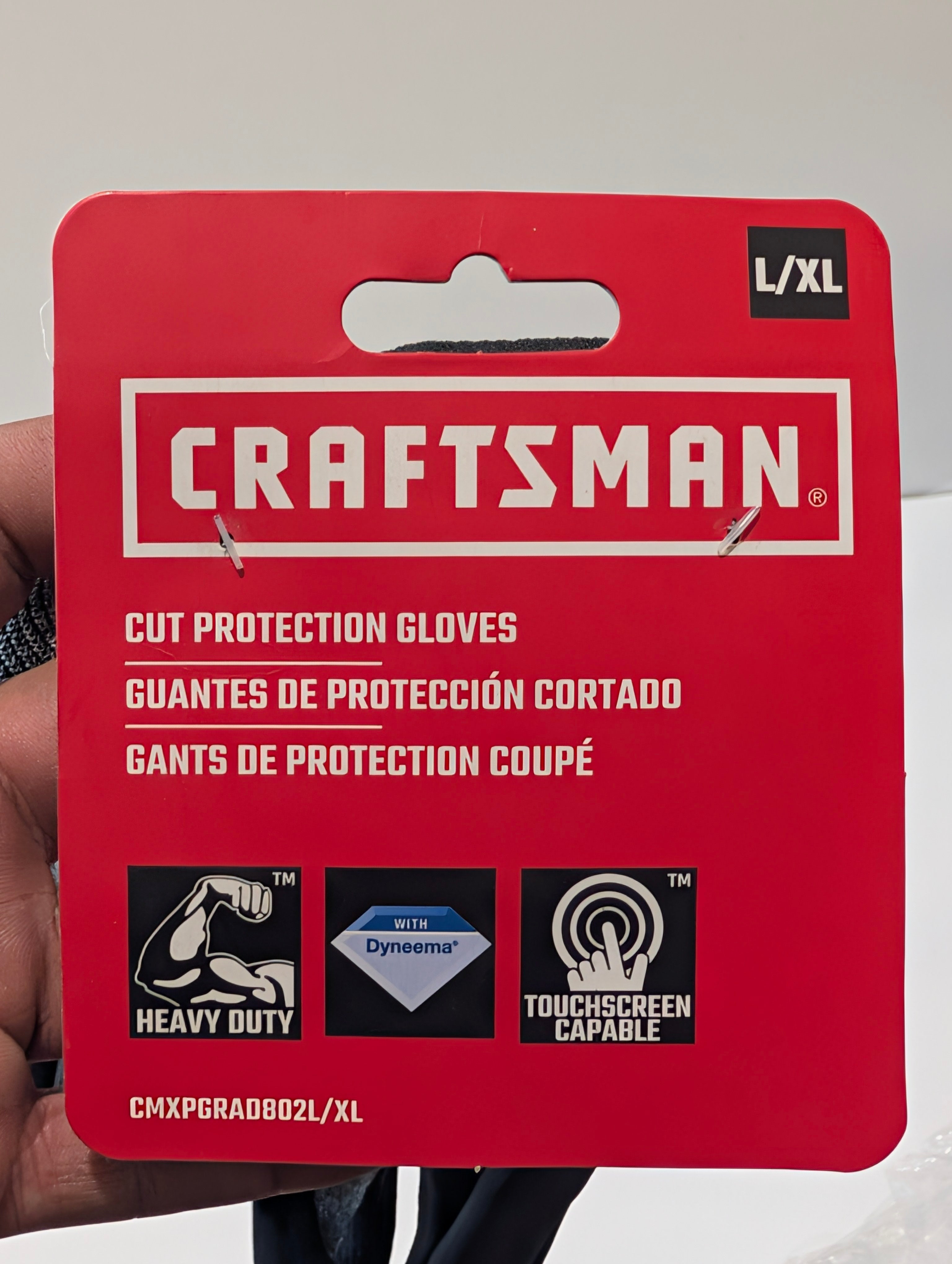 Craftsman Cut Protection Gloves L XL Dyneema Heavy Duty Touchscreen Work