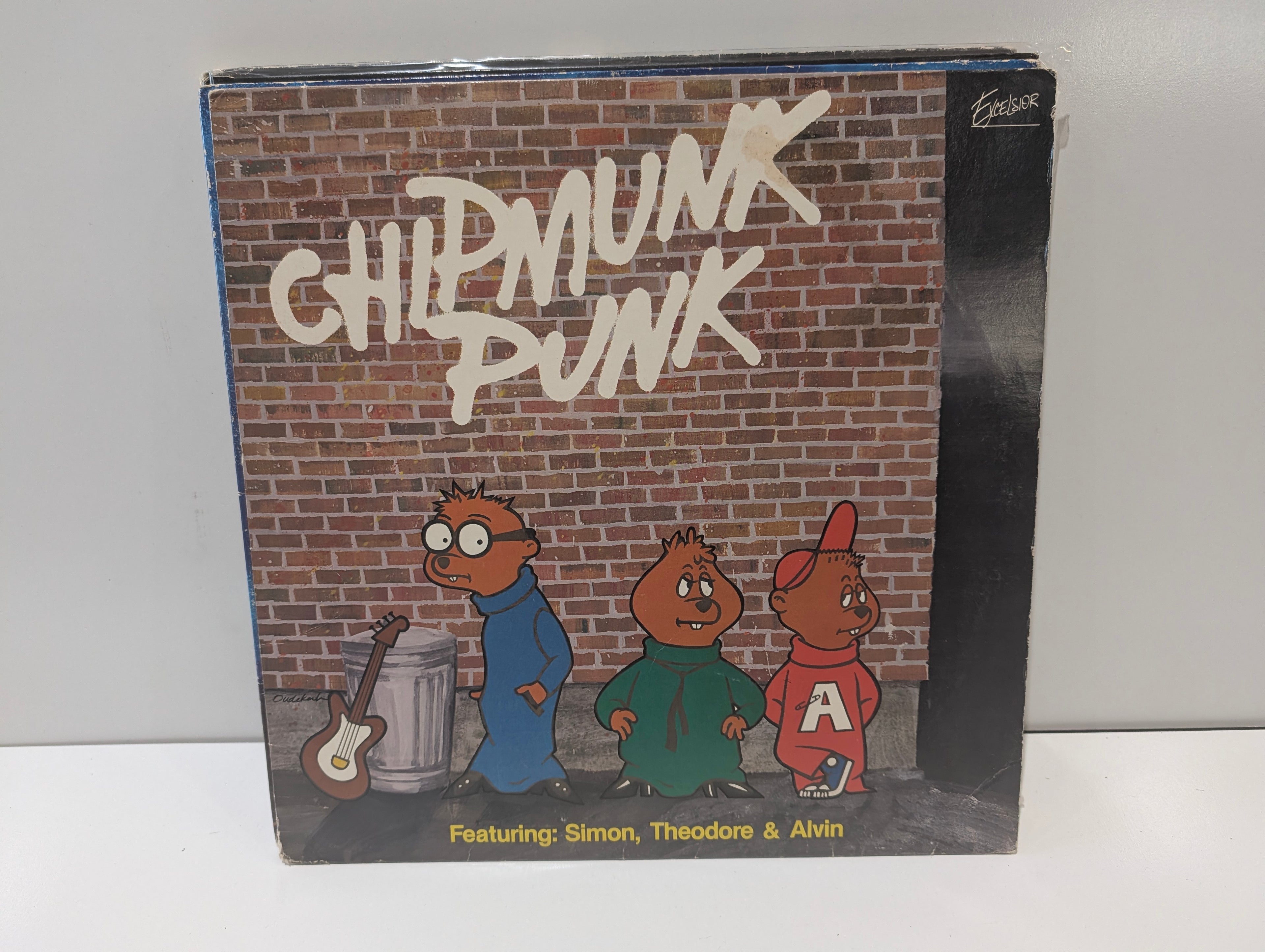 Vintage Chipmunk Punk Vinyl LP Record Alvin Simon Theodore Excelsior 1980s