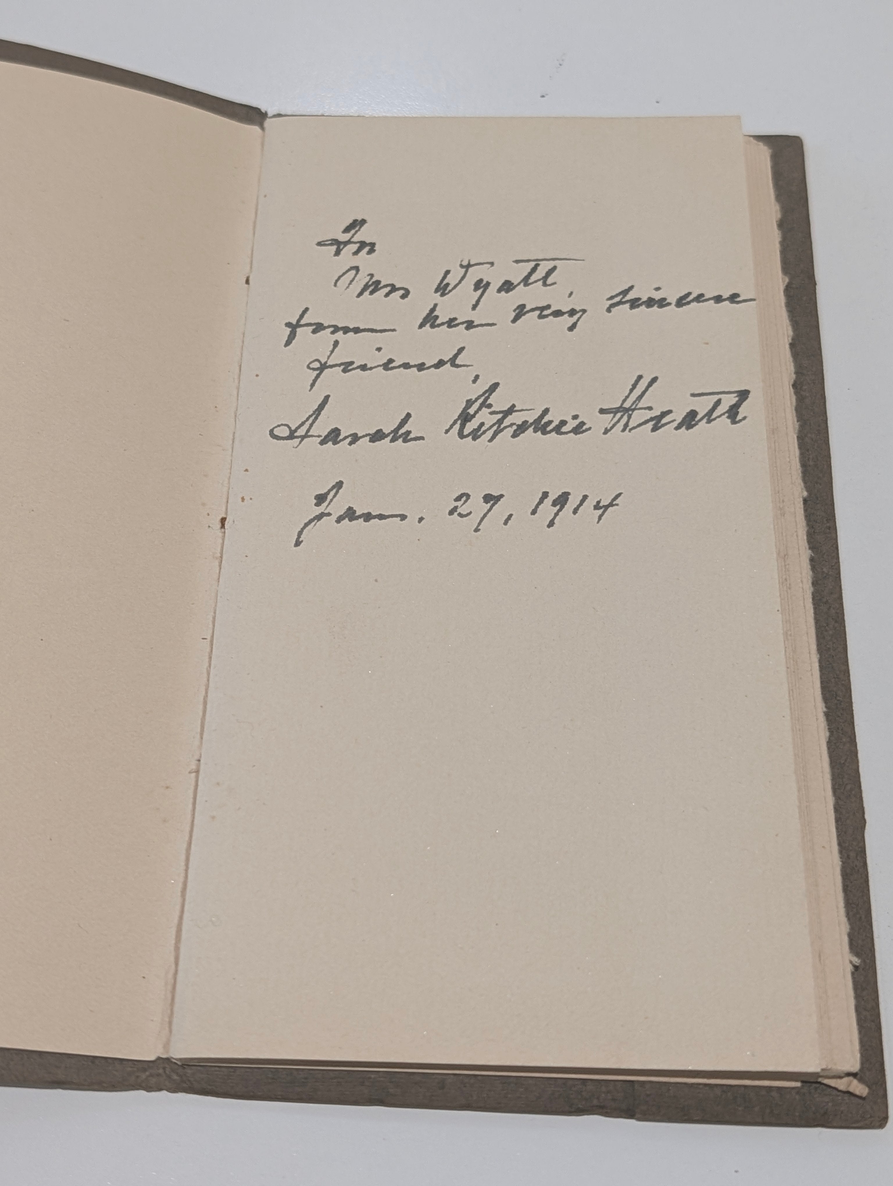 Antique 1913 The Padre's Little Caretaker Book Sarah Ritchie Heath Signed