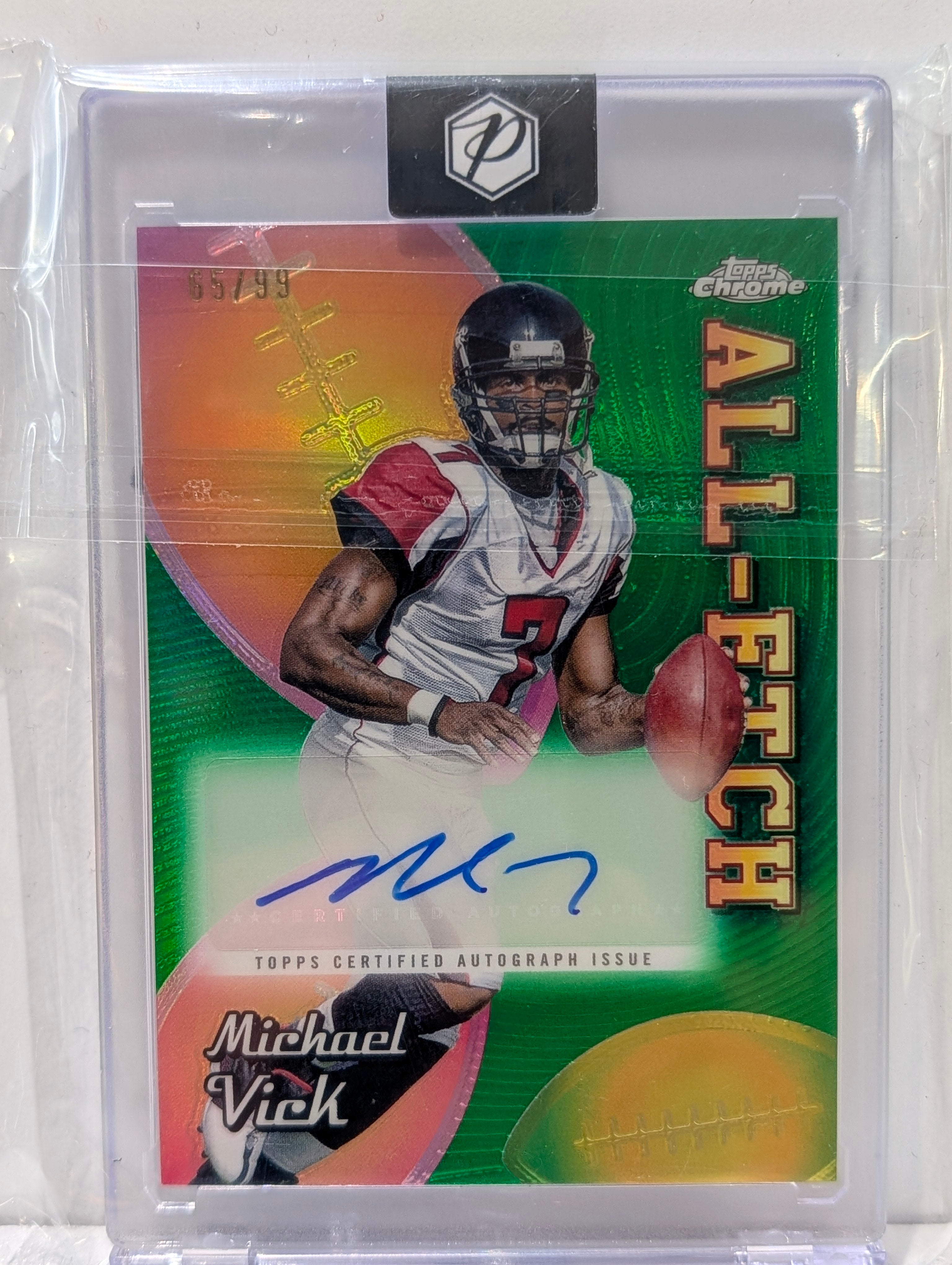 2024 Topps Chrome Michael Vick All Etch Auto /99 Falcons Signed Autograph