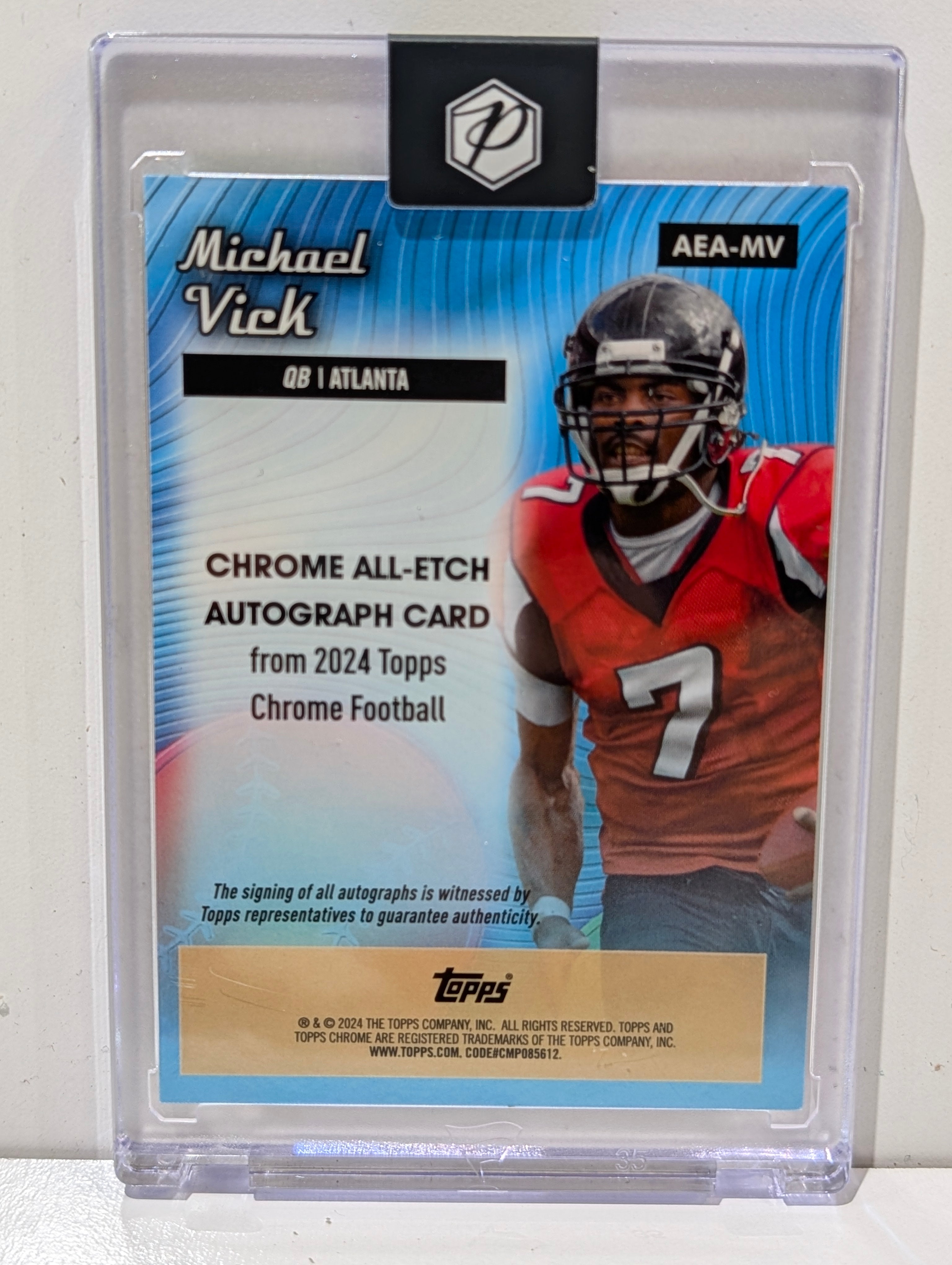 2024 Topps Chrome Michael Vick All Etch Auto /99 Falcons Signed Autograph