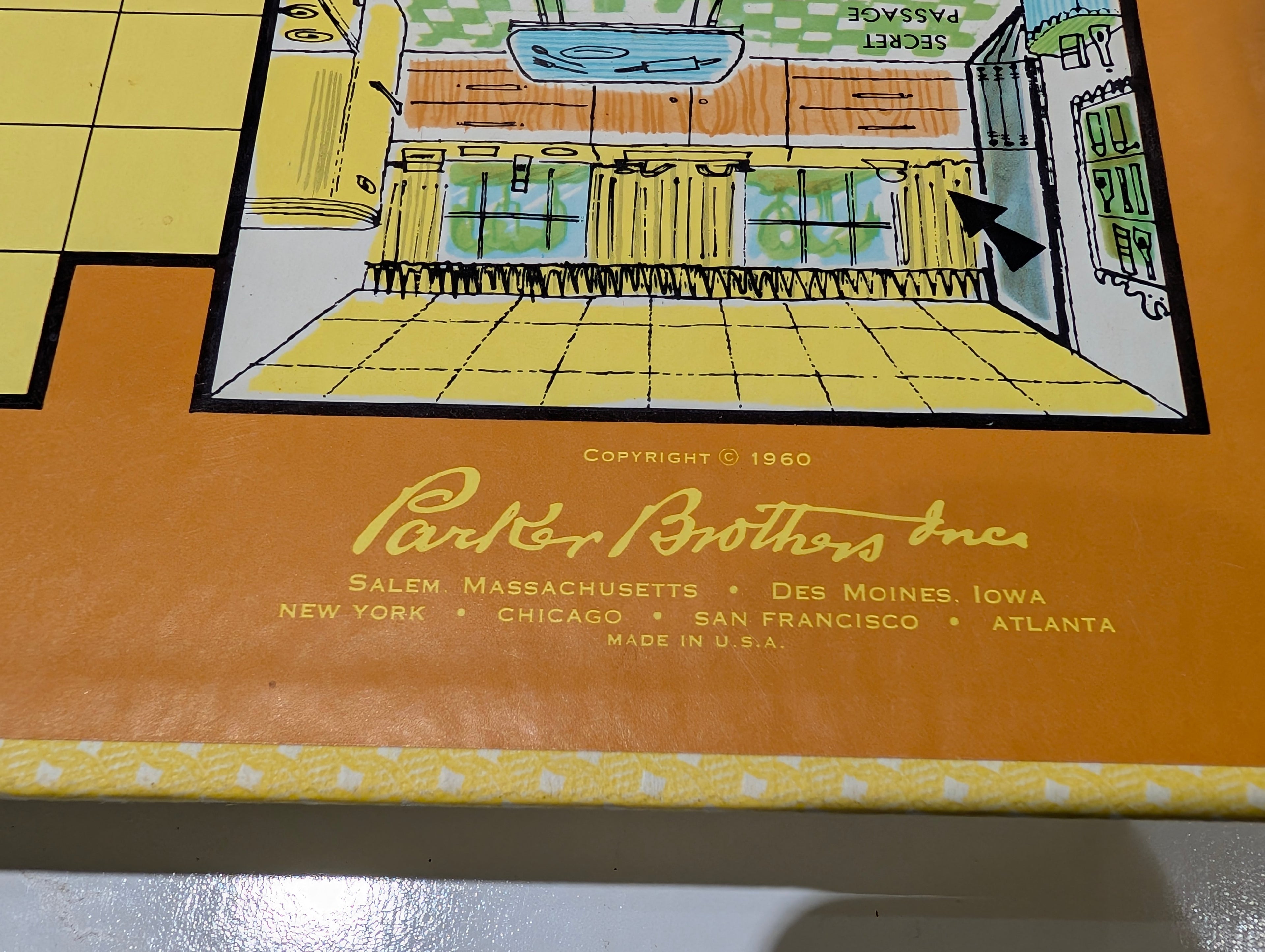 Vintage 1960 Parker Brothers Clue Detective Game Complete Board Set USA