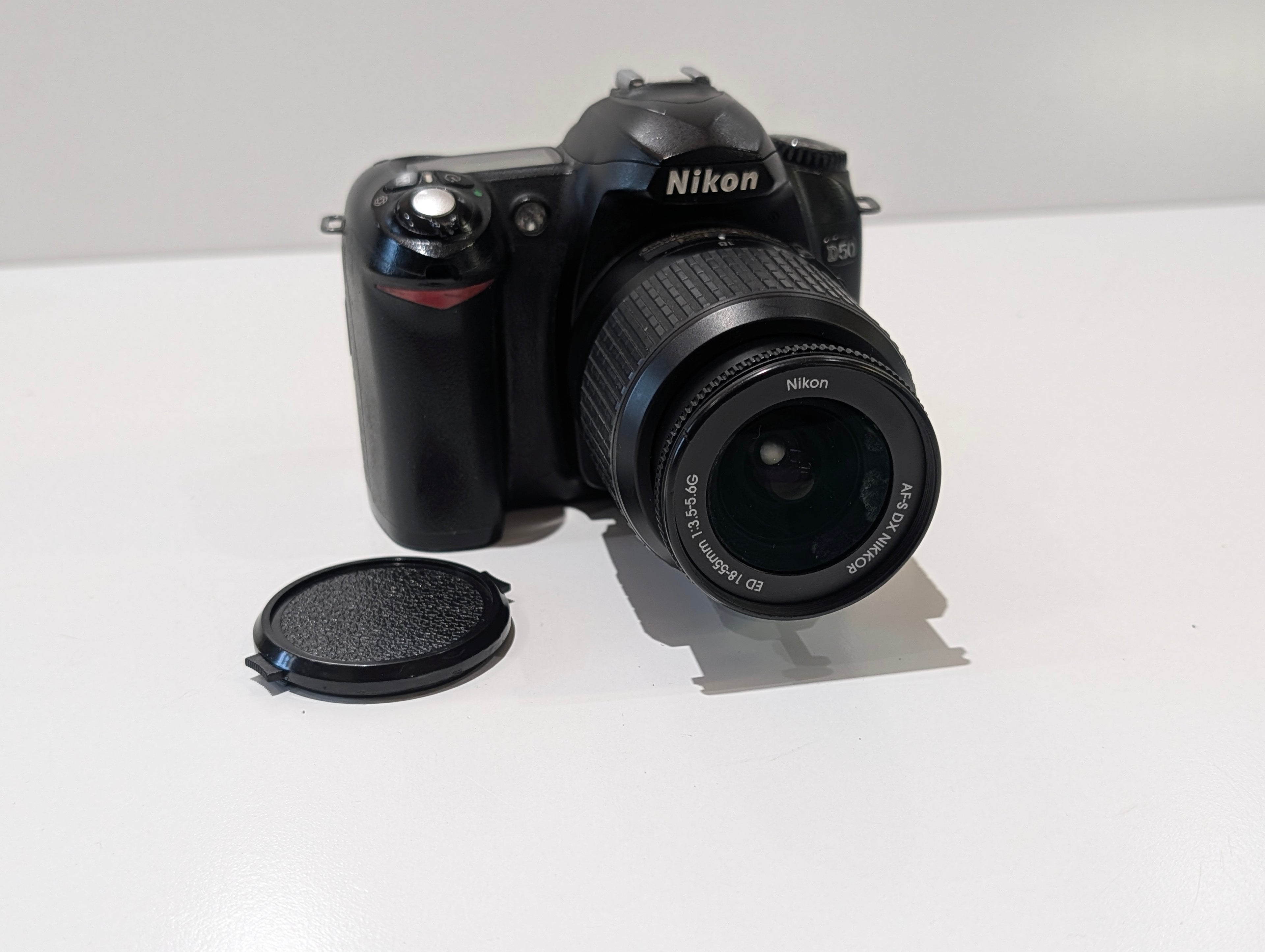 Nikon D50 DSLR Camera Kit 18-55mm AF-S DX Lens Battery No Charger Tested