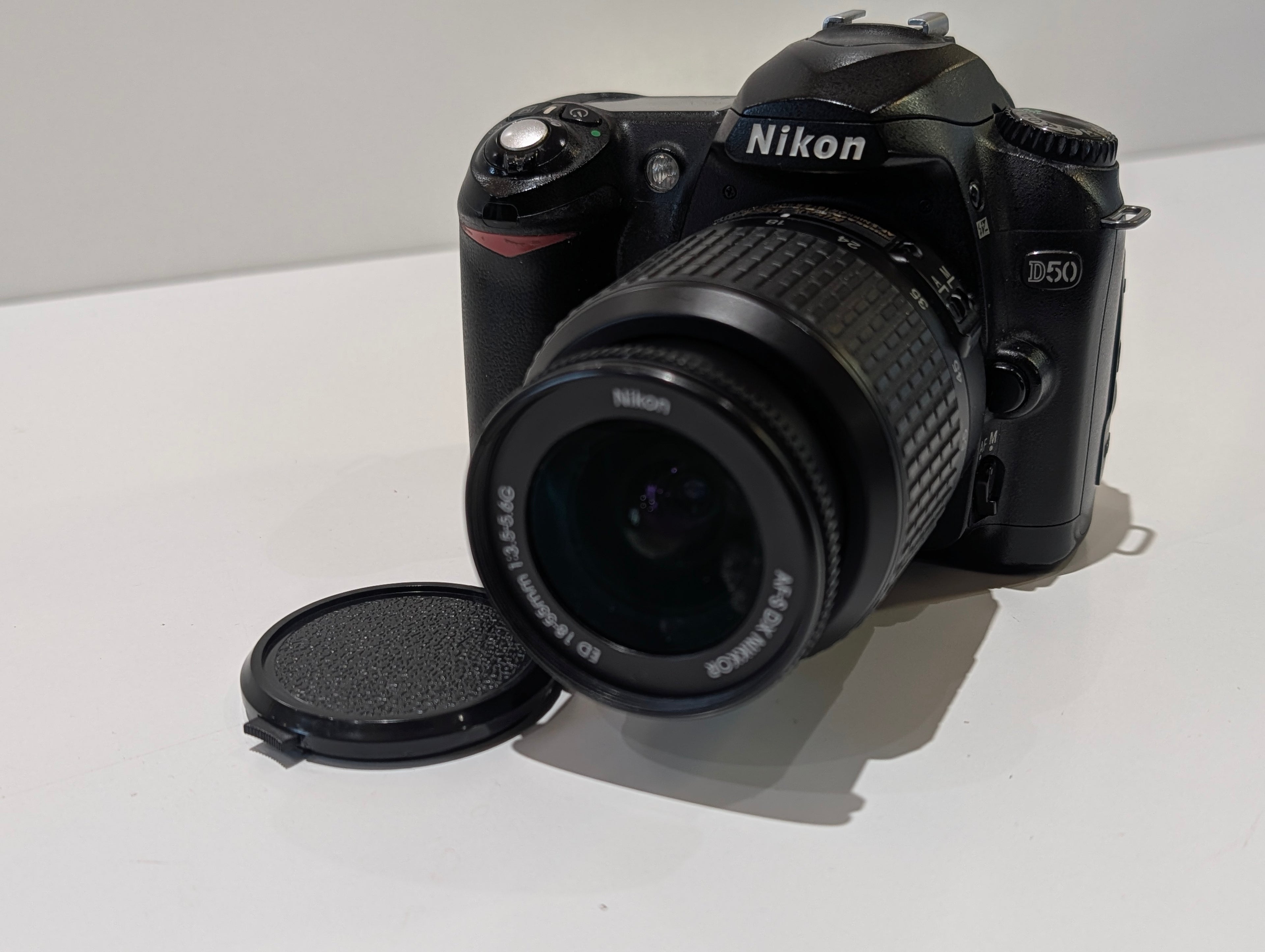 Nikon D50 DSLR Camera Kit 18-55mm AF-S DX Lens Battery No Charger Tested