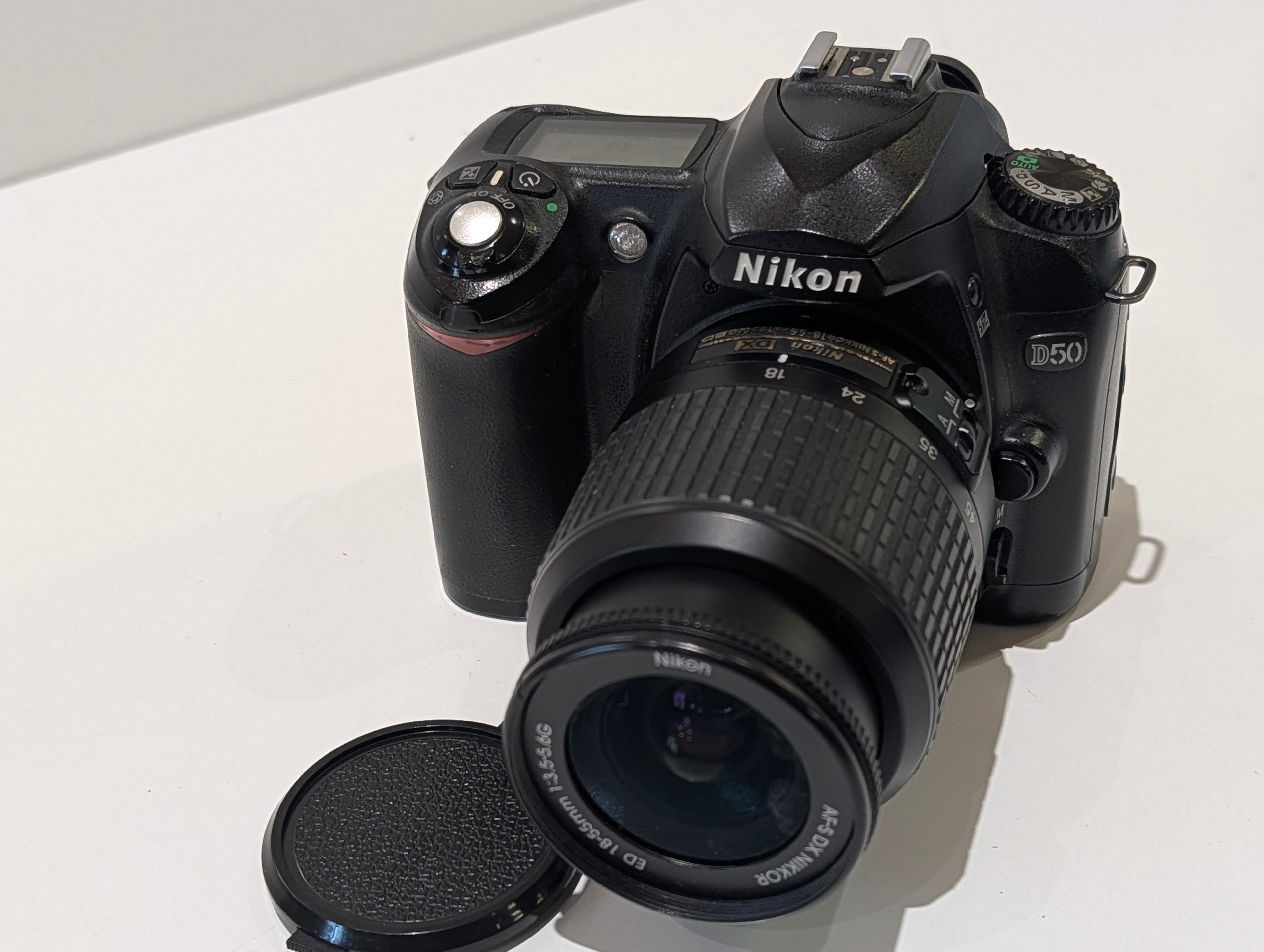 Nikon D50 DSLR Camera Kit 18-55mm AF-S DX Lens Battery No Charger Tested