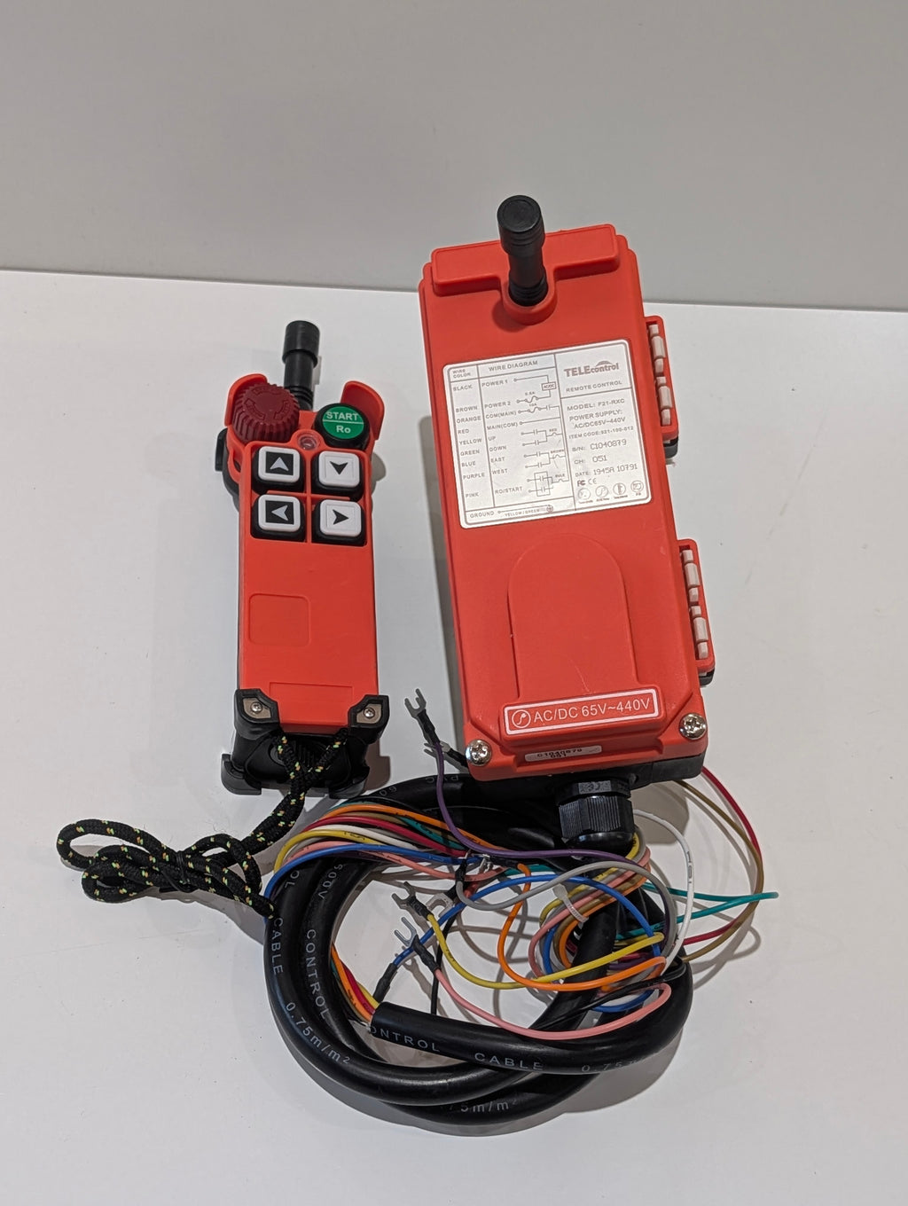 TELEcontrol F21-4S TX VHF Industrial Crane Hoist Remote Control Transmitter