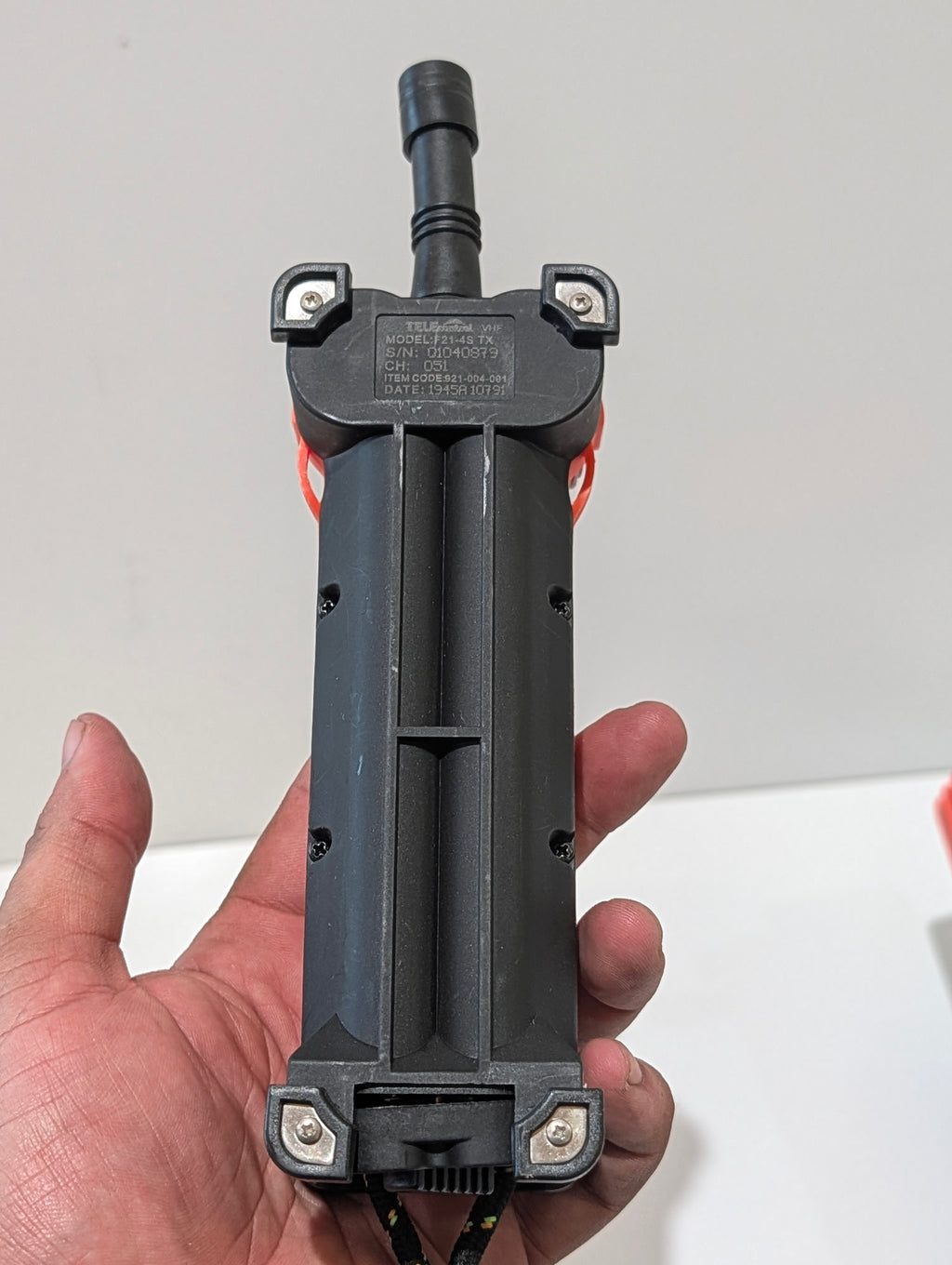 TELEcontrol F21-4S TX VHF Industrial Crane Hoist Remote Control Transmitter