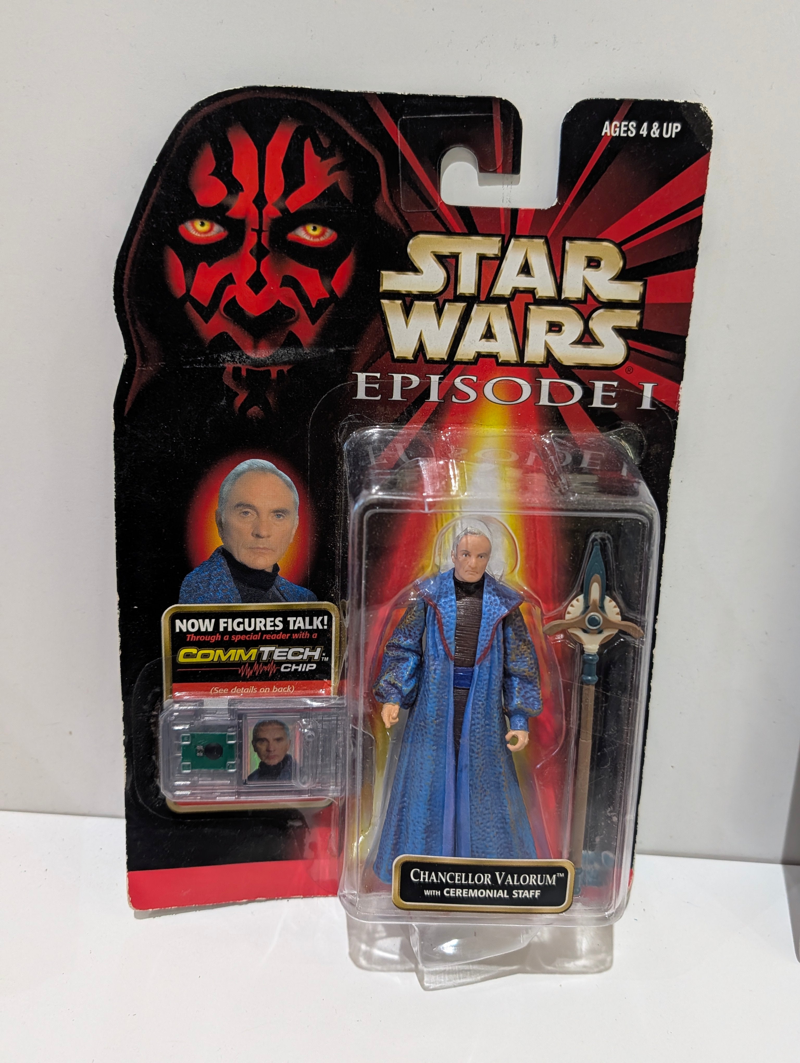 Vintage Star Wars Action Figure Lot Episode I Power Of The Force Carded Figures