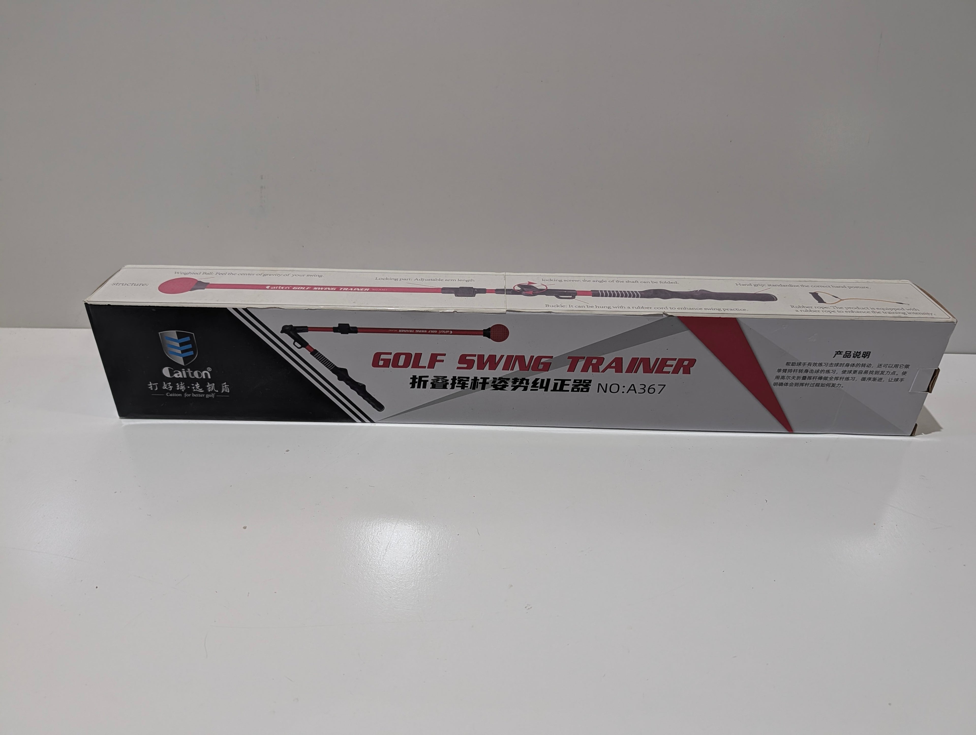 Caiton Golf Swing Trainer A367 Adjustable Foldable Practice Aid Training Tool