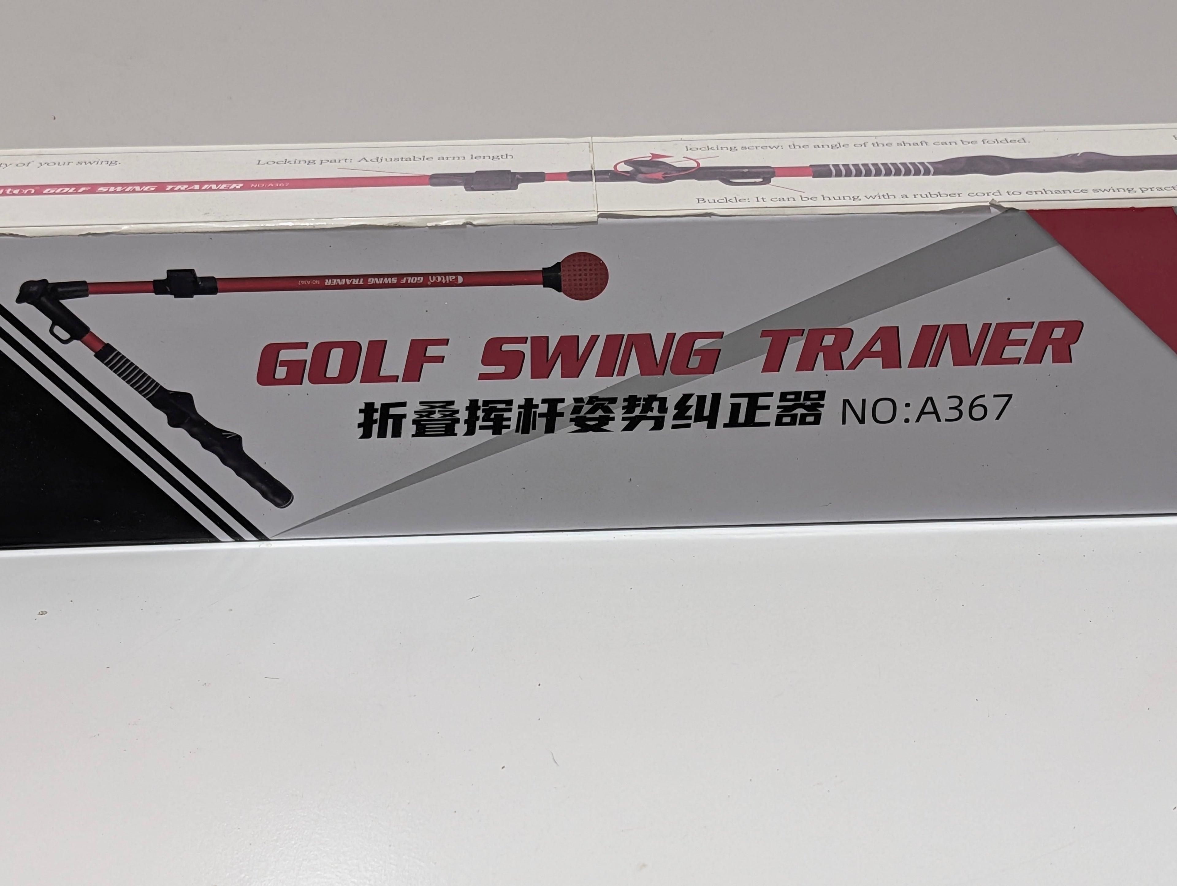 Caiton Golf Swing Trainer A367 Adjustable Foldable Practice Aid Training Tool