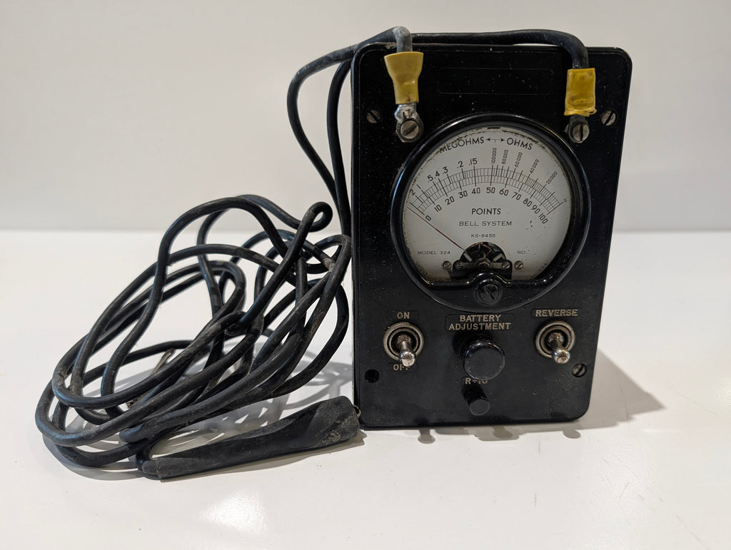 Vintage Bell System KS-8455 Model 324 Megohms Ohms Line Tester Meter USA
