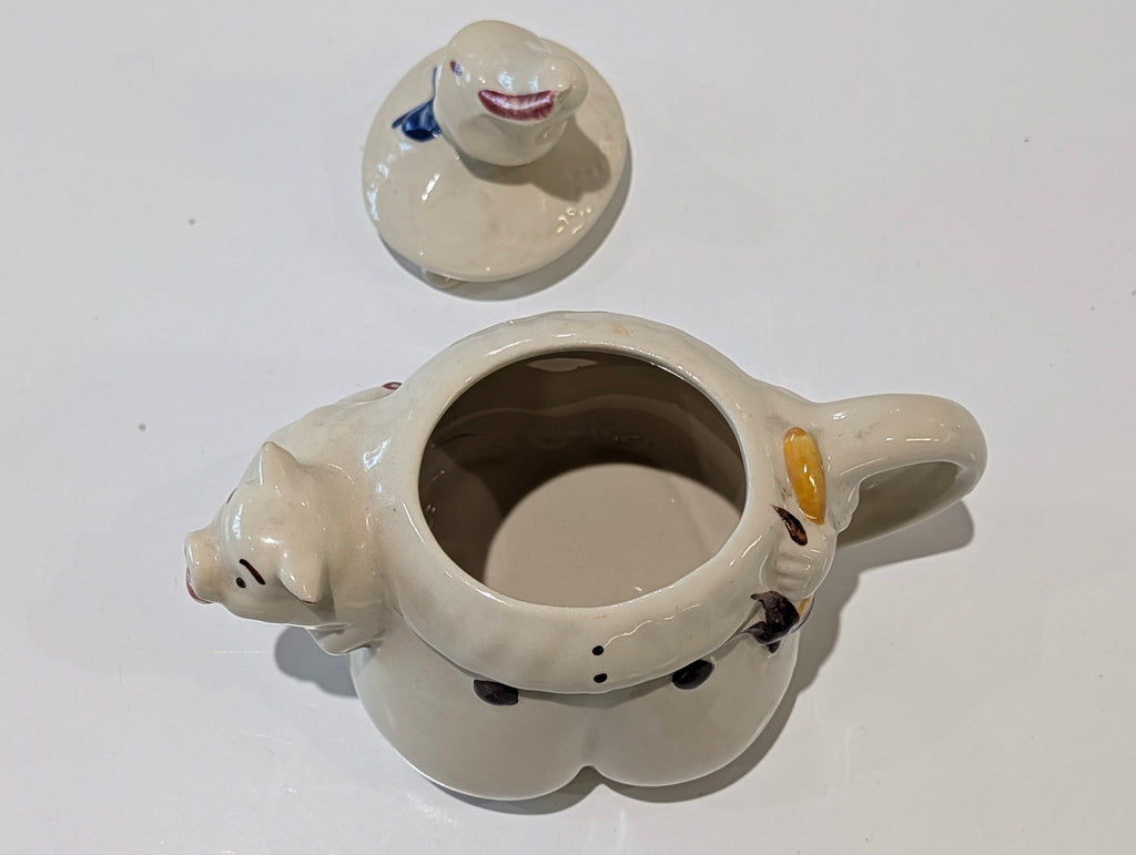 Vintage Shawnee Pottery Tom The Piper’s Son Figural Ceramic Teapot USA