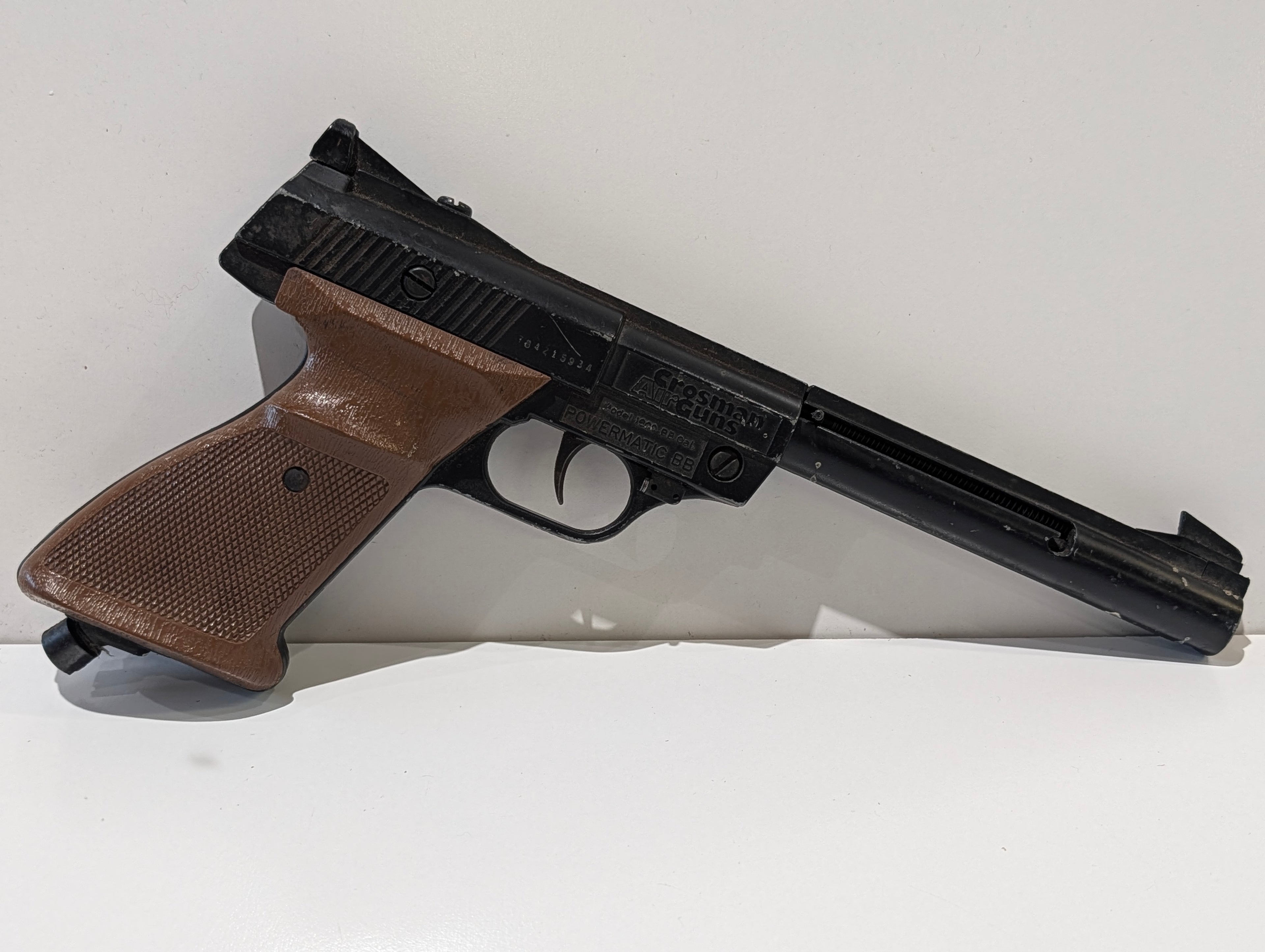 Vintage Crosman Powermatic BB Air Pistol Model 1600 CO2 Target Airgun USA