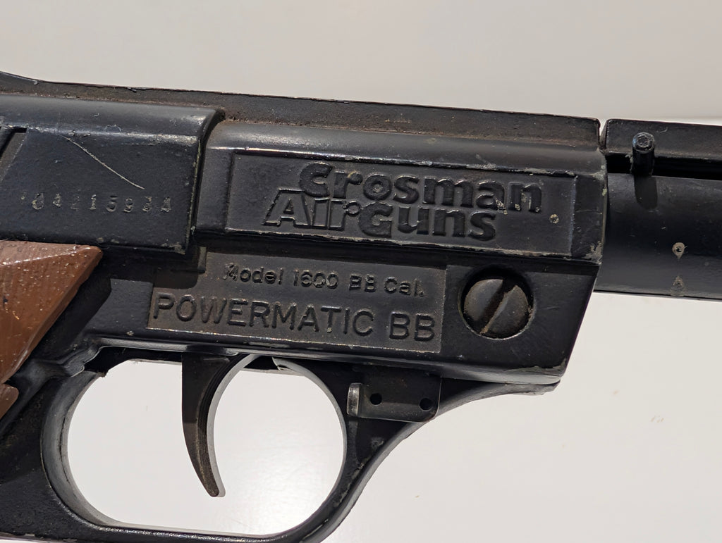 Vintage Crosman Powermatic BB Air Pistol Model 1600 CO2 Target Airgun USA