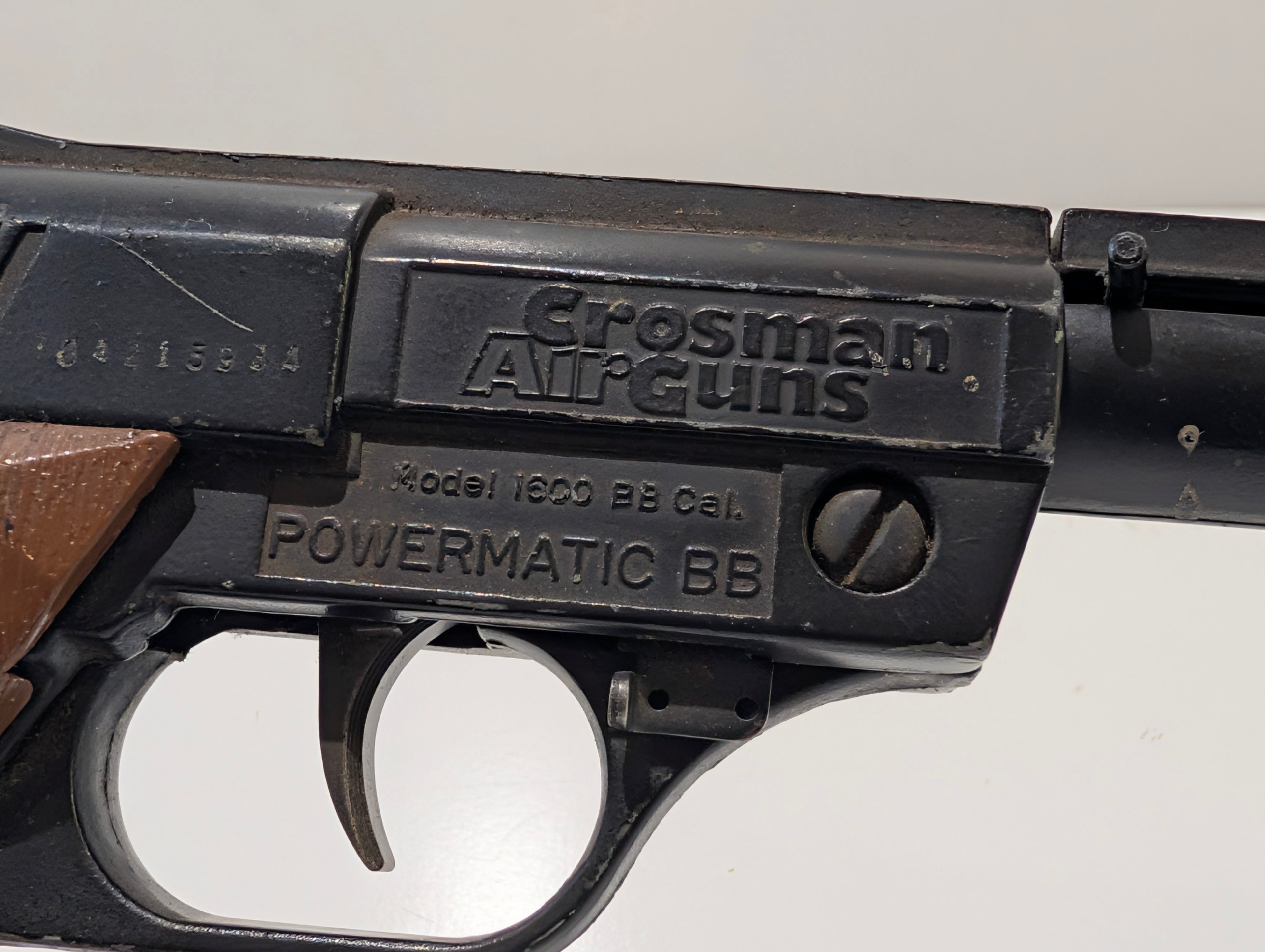 Vintage Crosman Powermatic BB Air Pistol Model 1600 CO2 Target Airgun USA