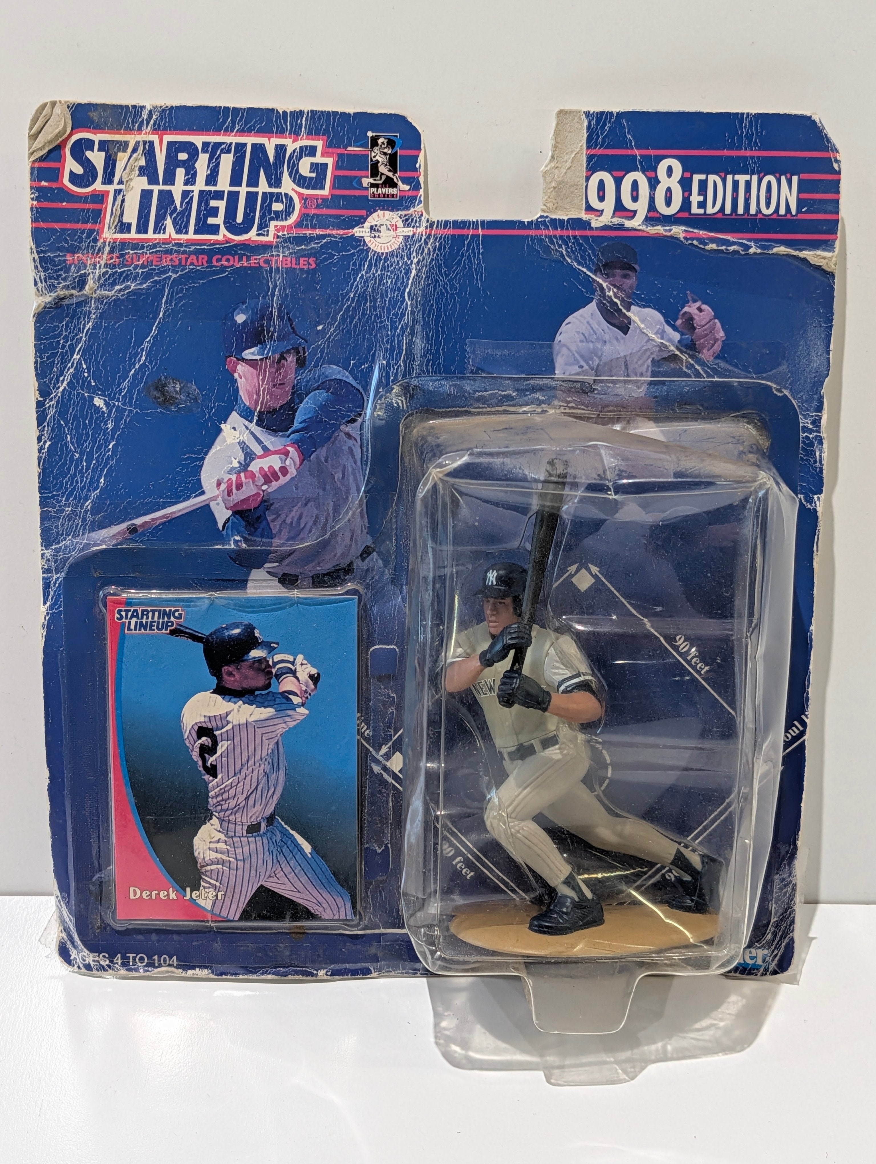 Vintage 1998 Derek Jeter Starting Lineup Yankees Figure Card Kenner MLB Sealed