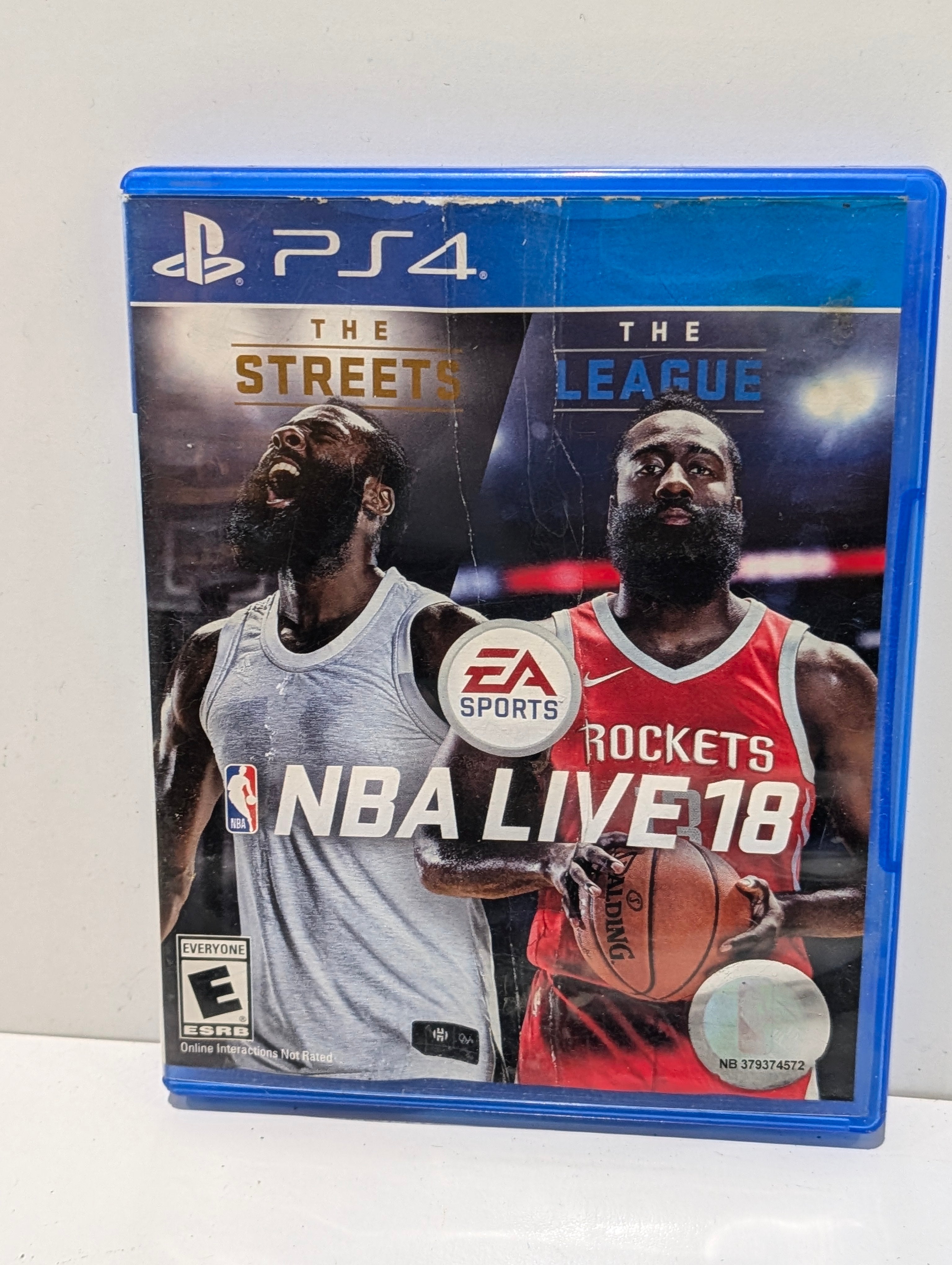 PS4 NBA Live 18 James Harden EA Sports Basketball Video Game Complete Case