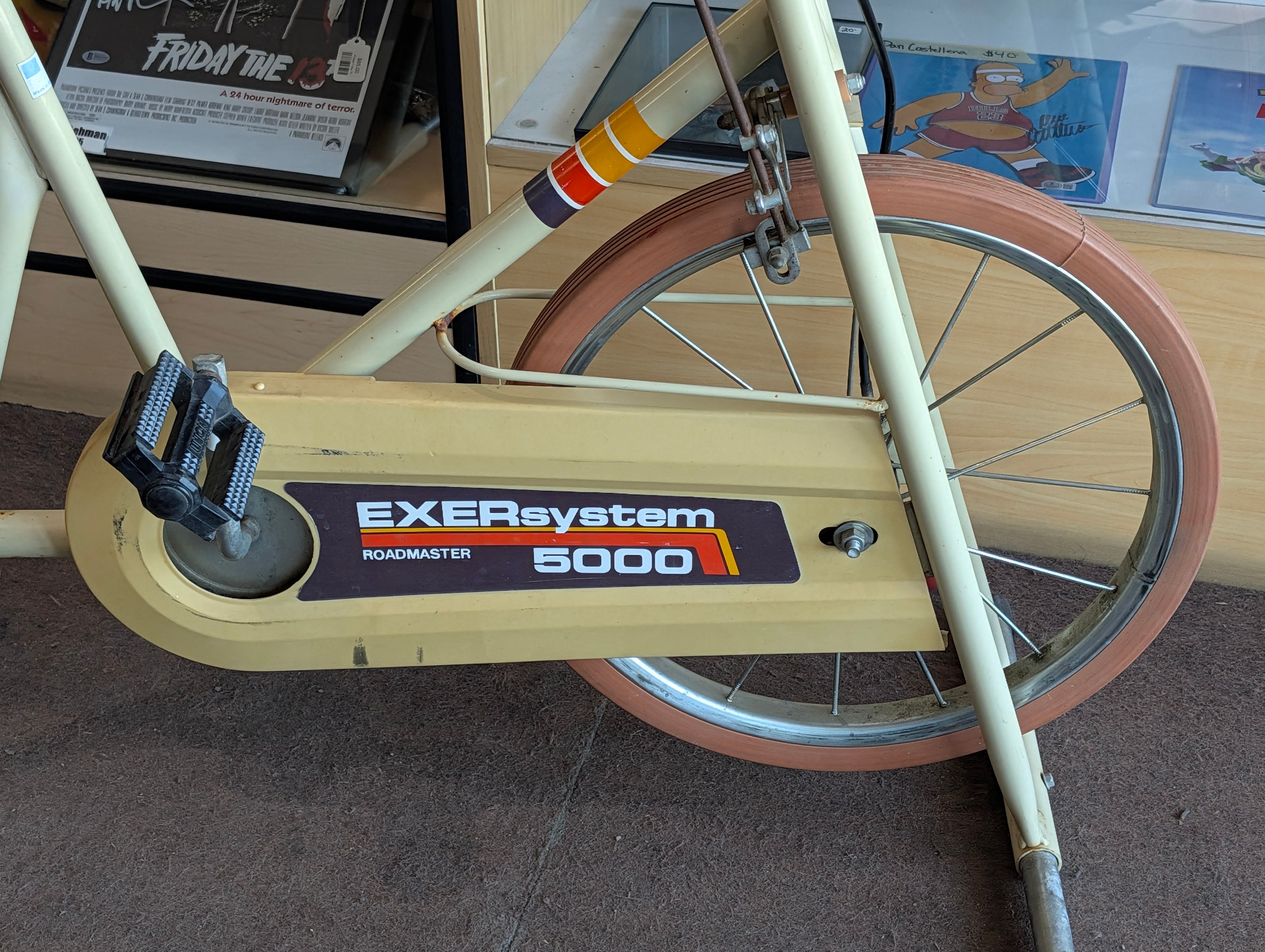 Vintage EXERsystem 5000 Roadmaster Exercise Bike Schwinn Seat Retro Fitness