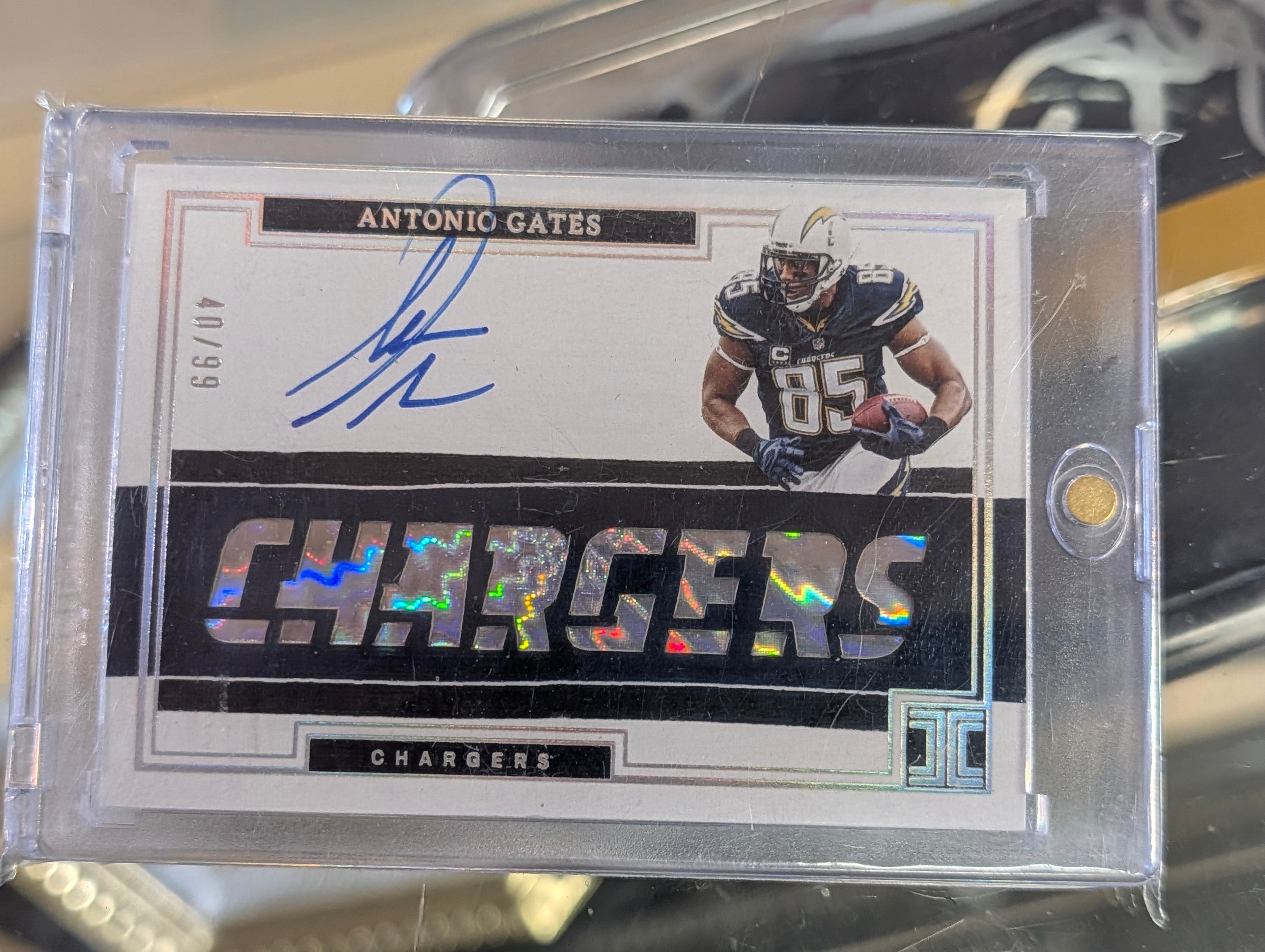 2022 Impeccable Antonio Gates Signed Autograph #66/99 ILA-AGA Chargers On Card Auto
