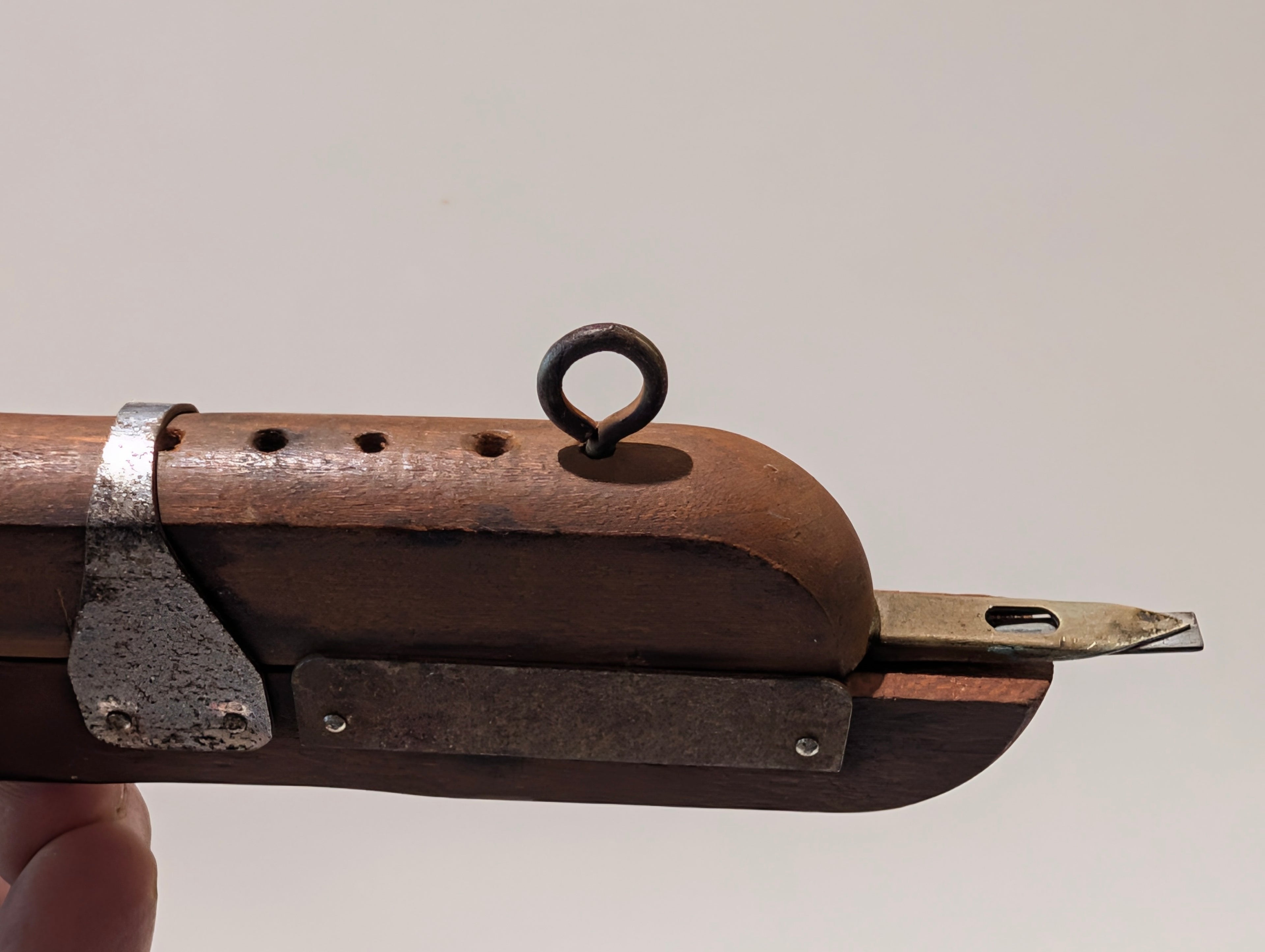 Vintage Tru-Tyde Wilson Brothers Springfield Missouri Wooden Rug Hook Tool
