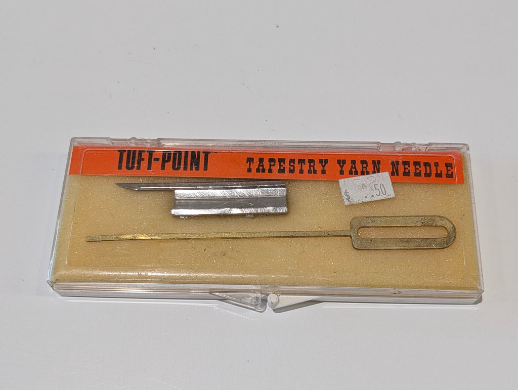 Vintage Tuff-Point Tapestry Yarn Needle Rug Hooking Tool Craft Supply Kit
