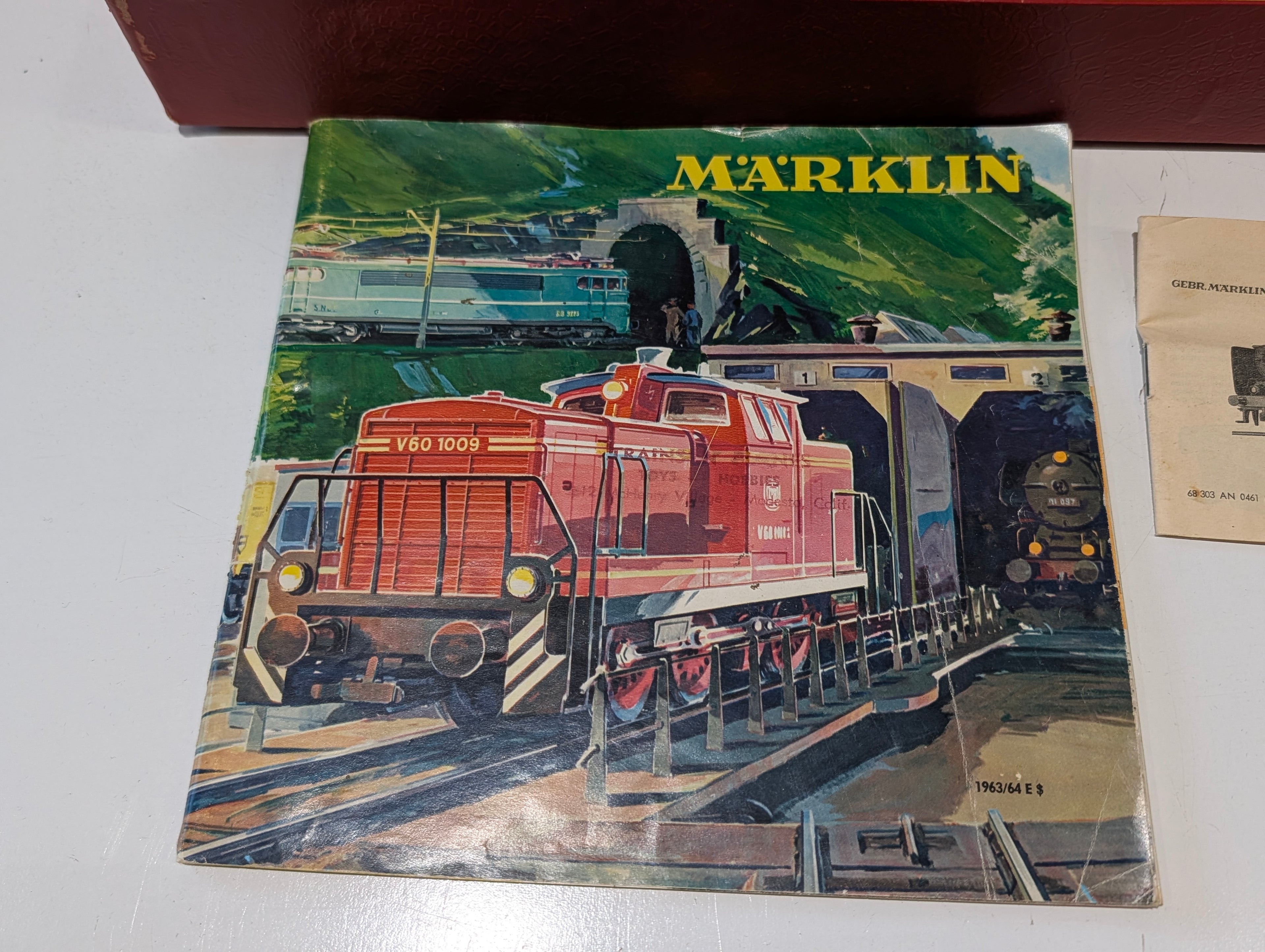 Vintage Märklin HO 3003 Steam Locomotive Train Set W Box Catalog Cars Germany