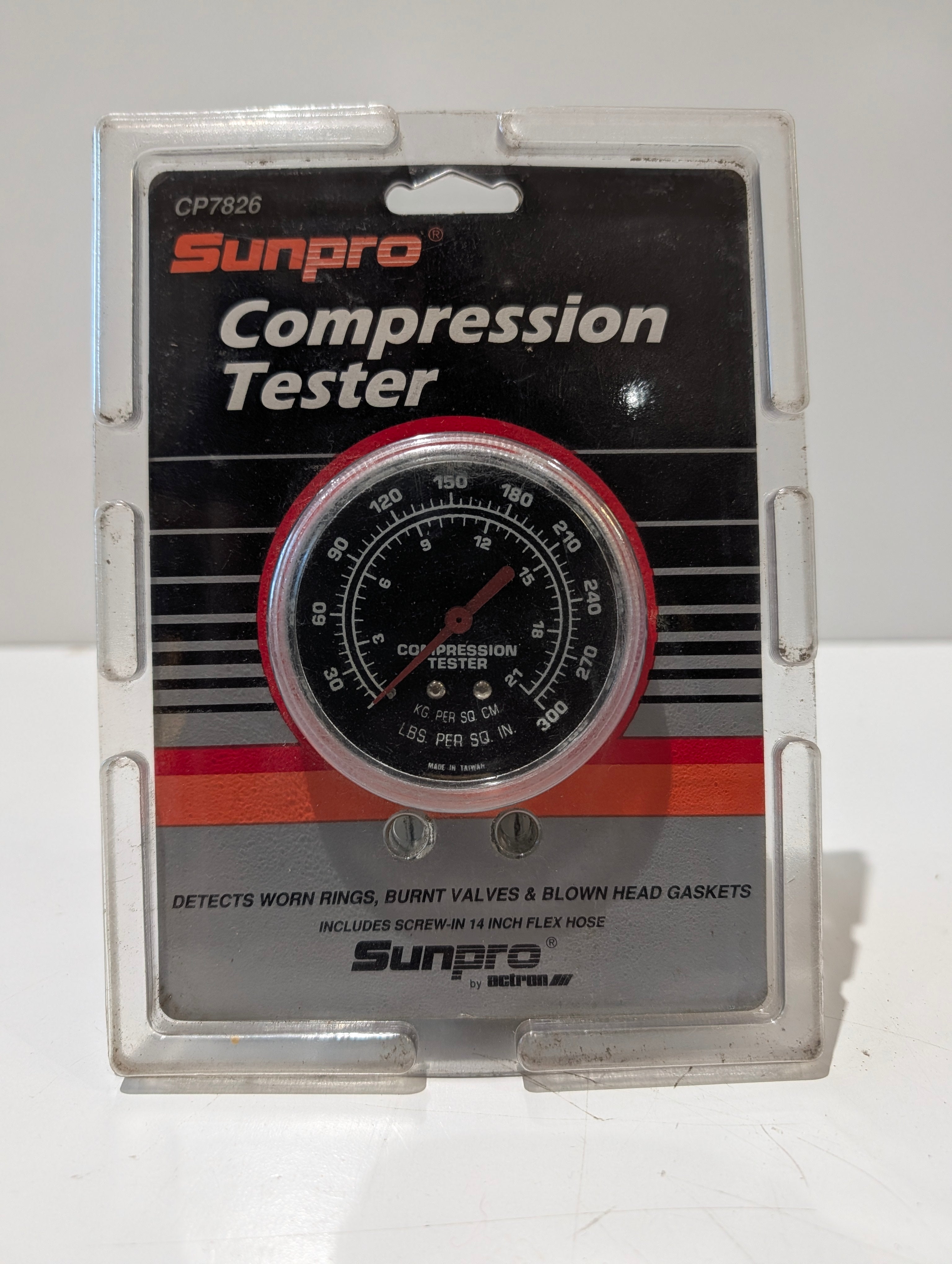 Sunpro CP7826 Engine Compression Tester Gauge Kit Automotive Diagnostic Tool NOS