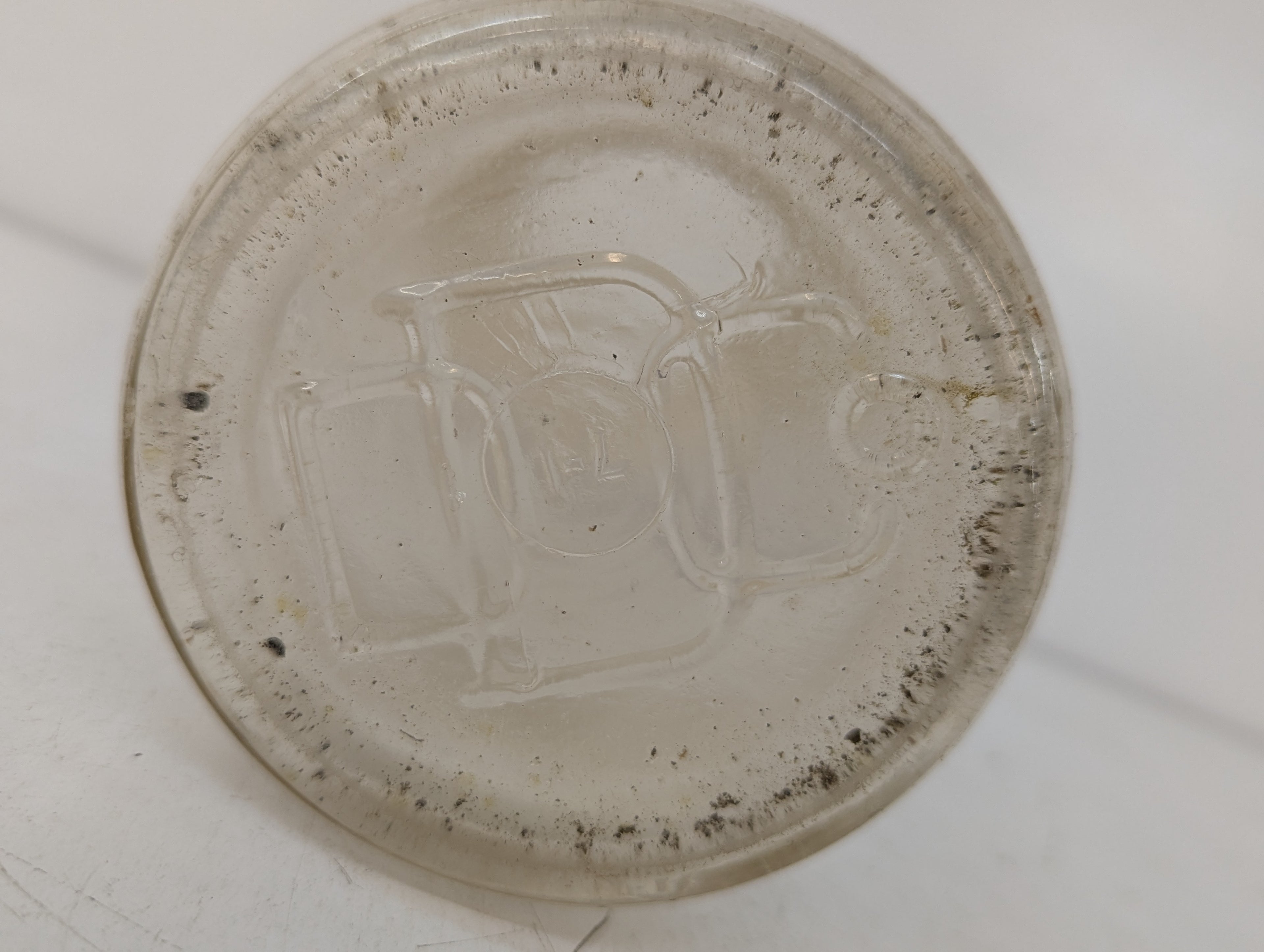 Vintage One Quart Dairy Delivery Milk Bottle Embossed Glass Creamery Advertising