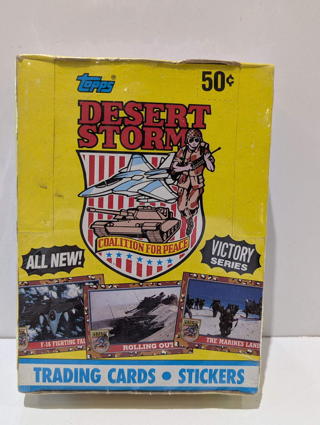 1991 Topps Desert Storm Victory Series Trading Card Pack Unopened Sealed 8 Cards
