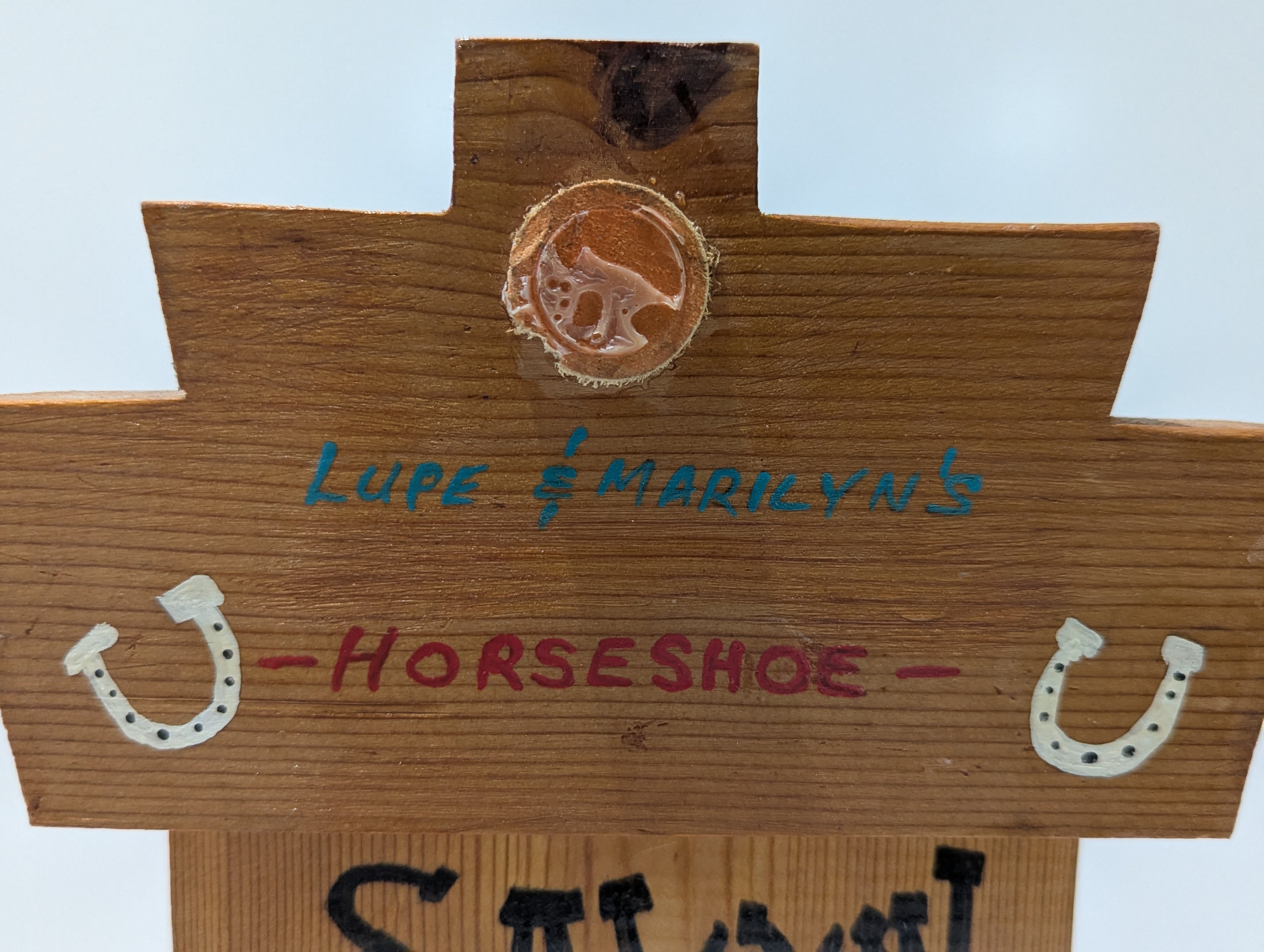 Handcrafted Western Saloon Wooden Birdhouse Rustic Horseshoe Cowboy Decor Cedar