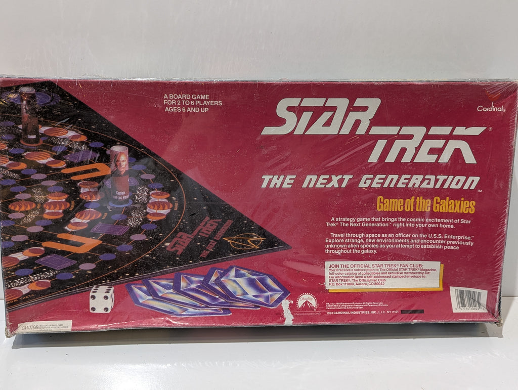 Vintage 1993 Star Trek The Next Generation Game Of The Galaxies Sealed Board Game