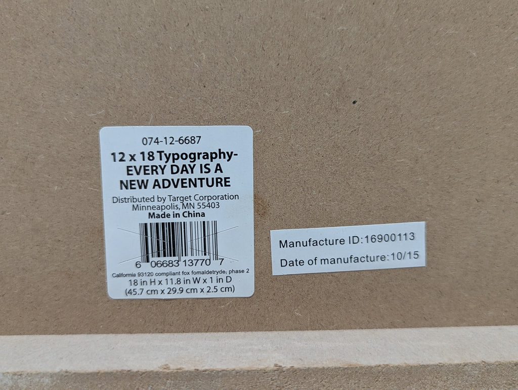 Nautical Every Day Is A New Adventure Wooden Wall Sign Anchor 12x18 Coastal Decor