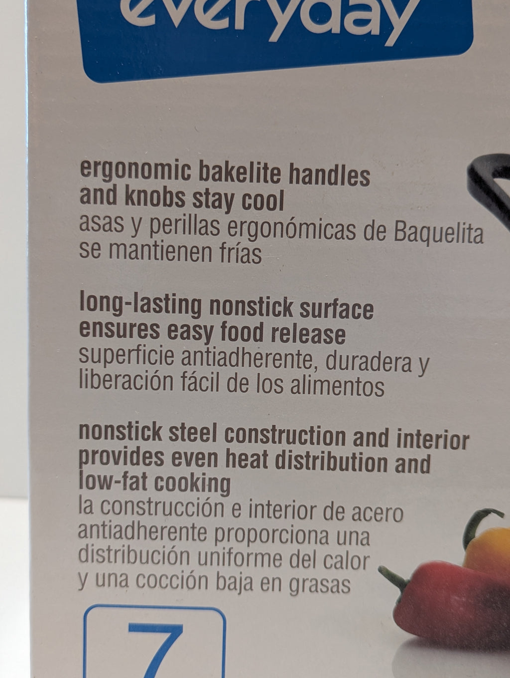 Gibson Everyday Oceania 7 Piece Nonstick Steel Cookware Set New Factory Sealed