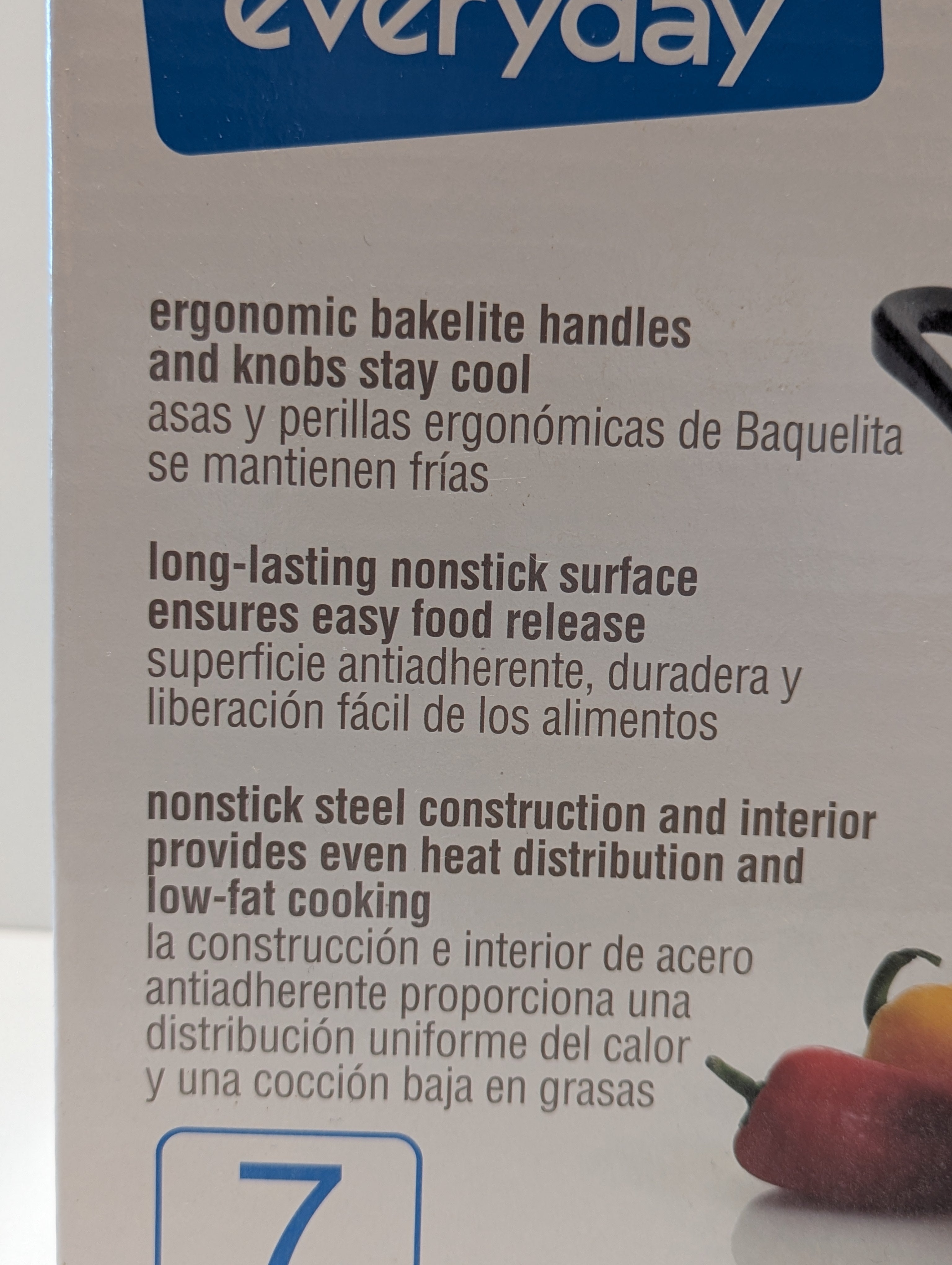 Gibson Everyday Oceania 7 Piece Nonstick Steel Cookware Set New Factory Sealed