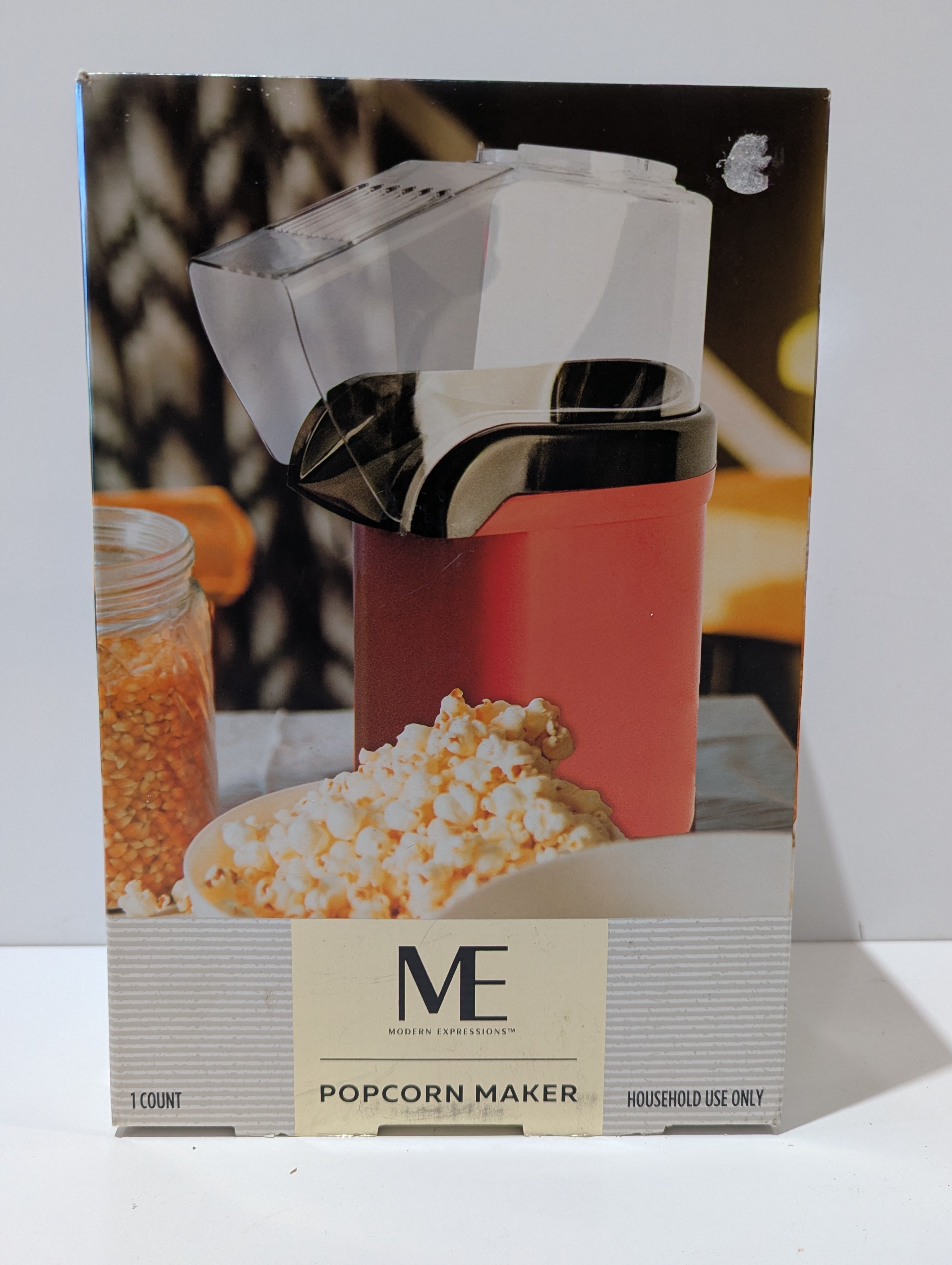 Modern Expressions Hot Air Popcorn Maker 1200W Oil Free Snack Machine New Sealed